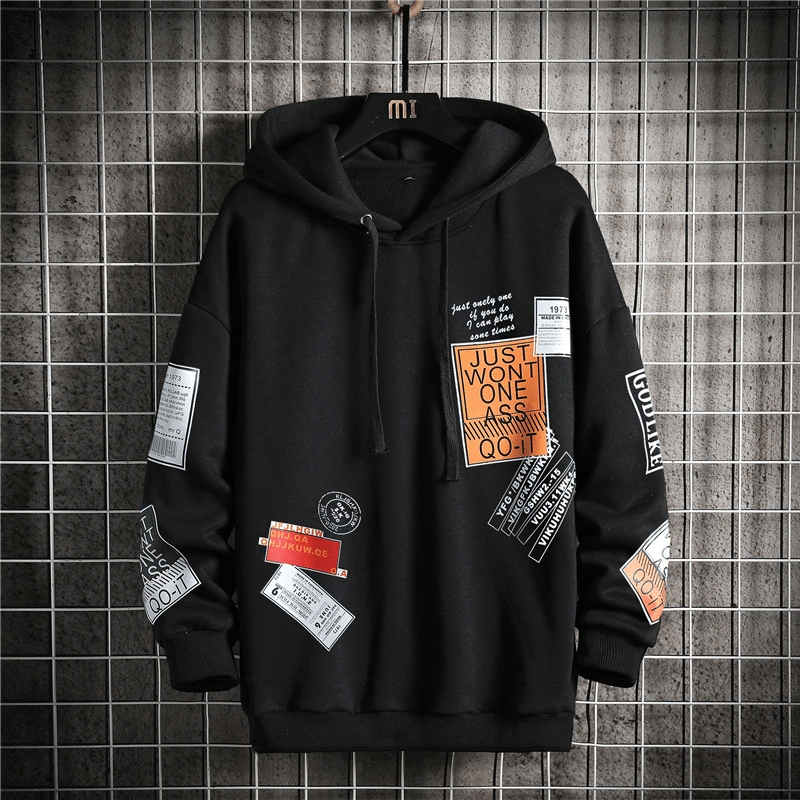 Hooded Fleece Printed Sweatshirt