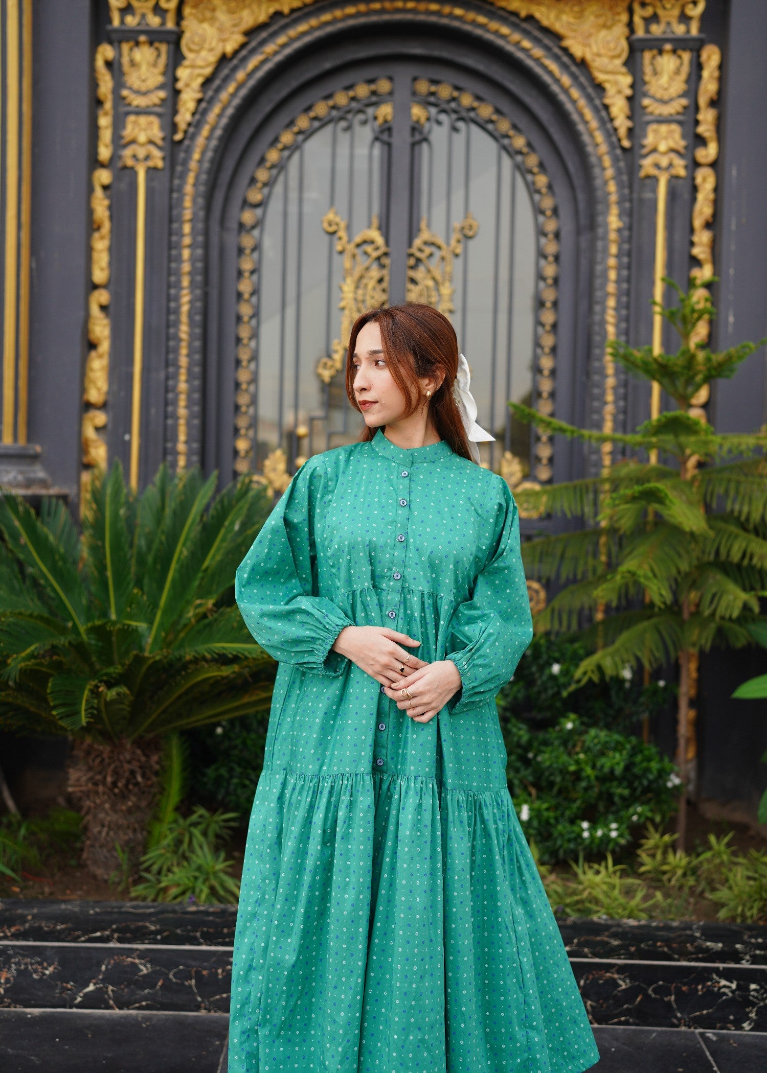 cotton Maxi in Turquoise