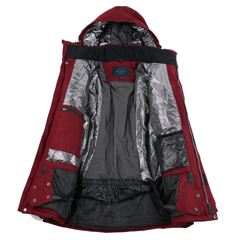 Men'S Waterproof Padded Warm Outdoor Ski Suit