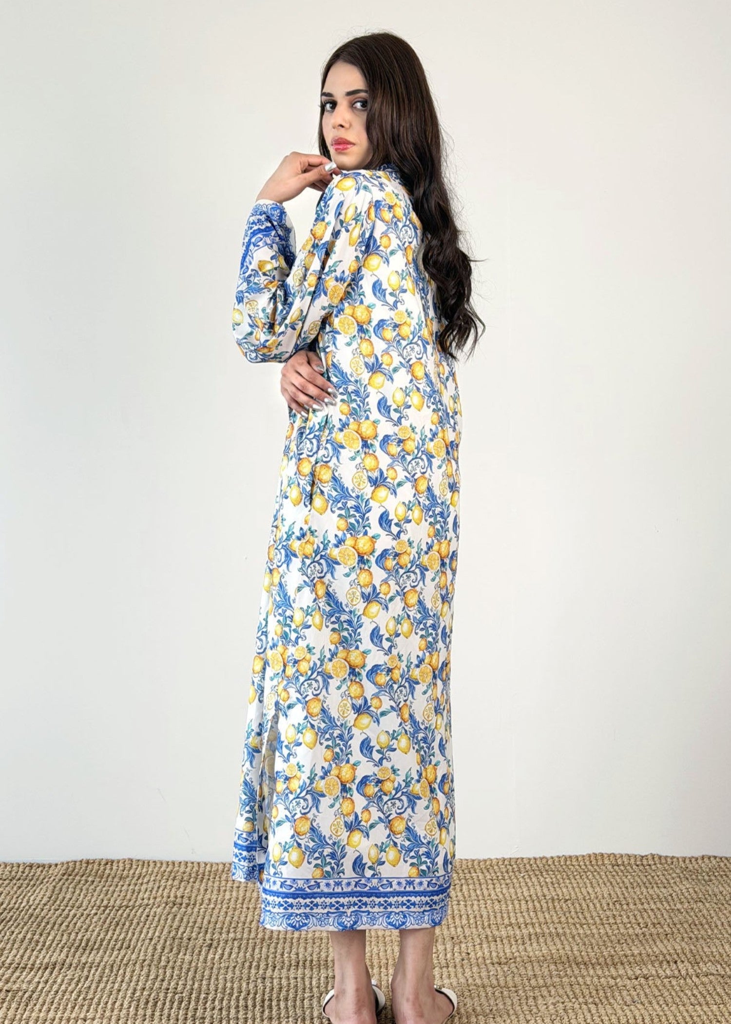 crepe Kaftan in Multi