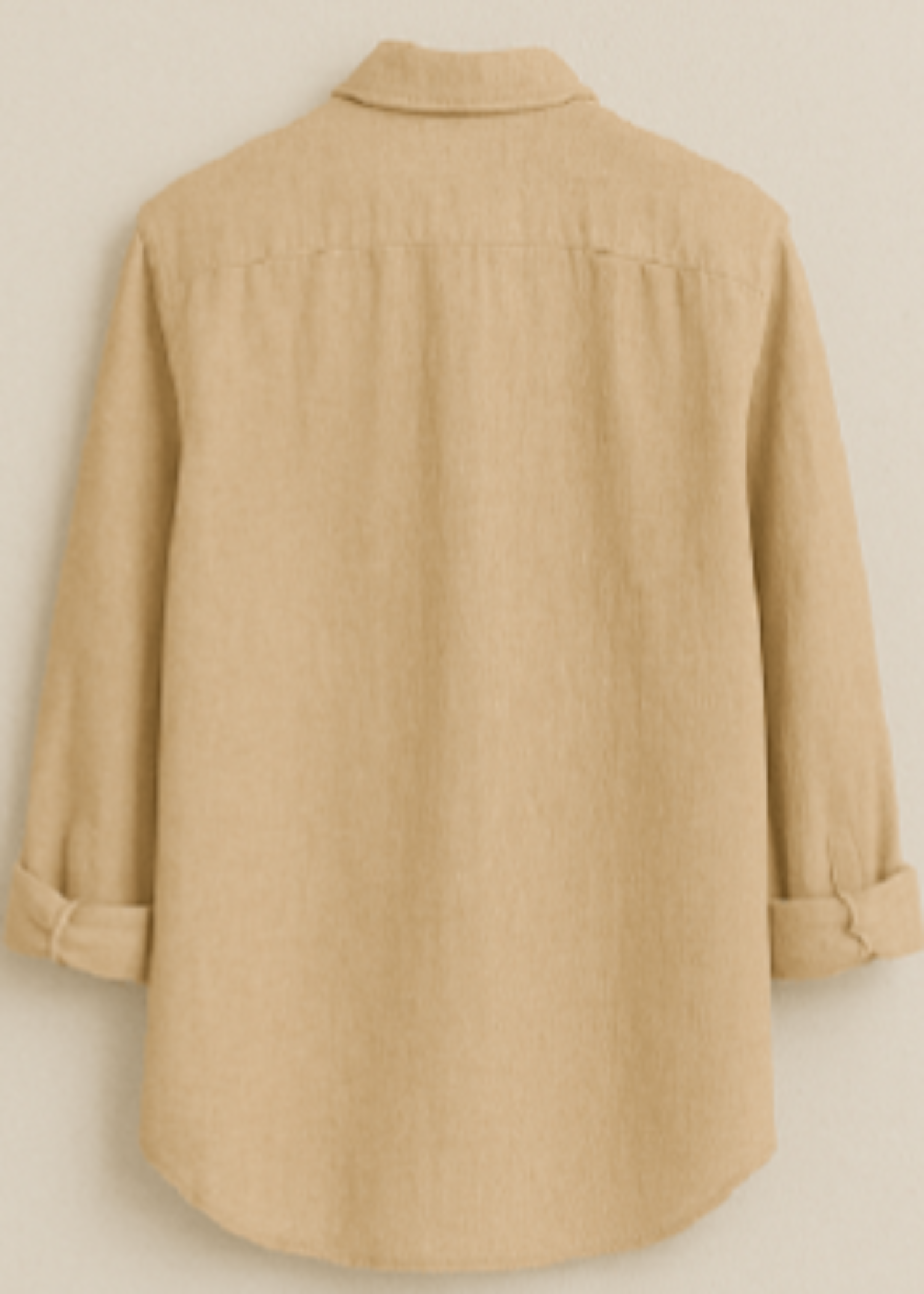 linen Casual Shirt in Beige