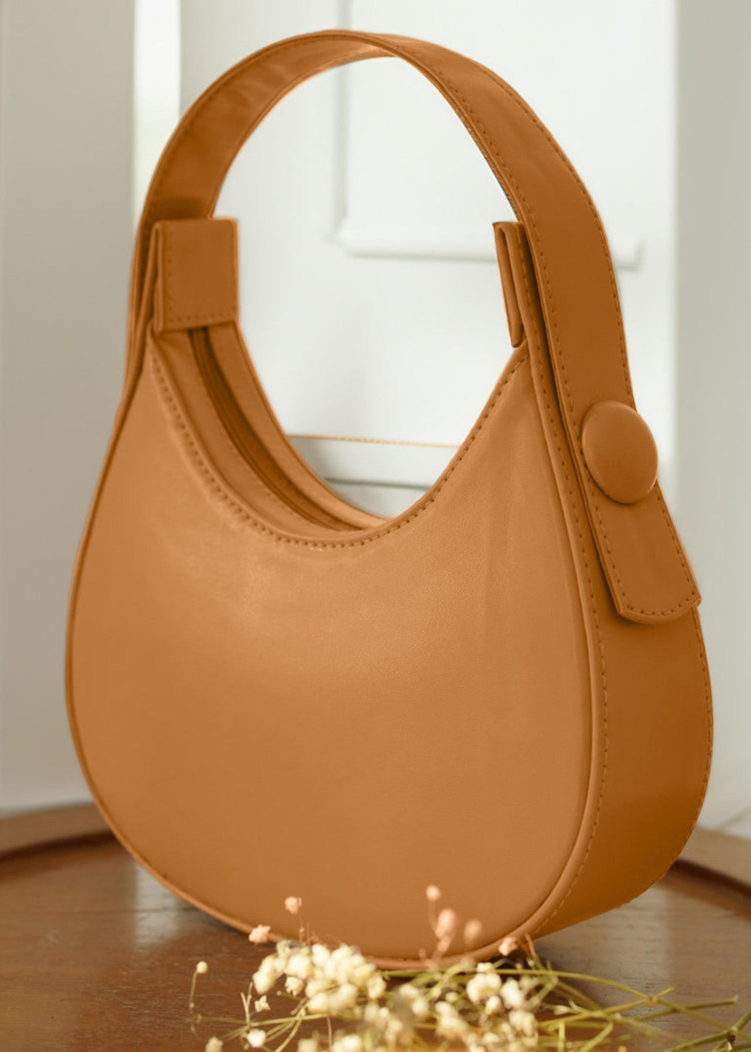 Hand Bag in Mustard Color by - Trendy Women Hand Bag IBK3761