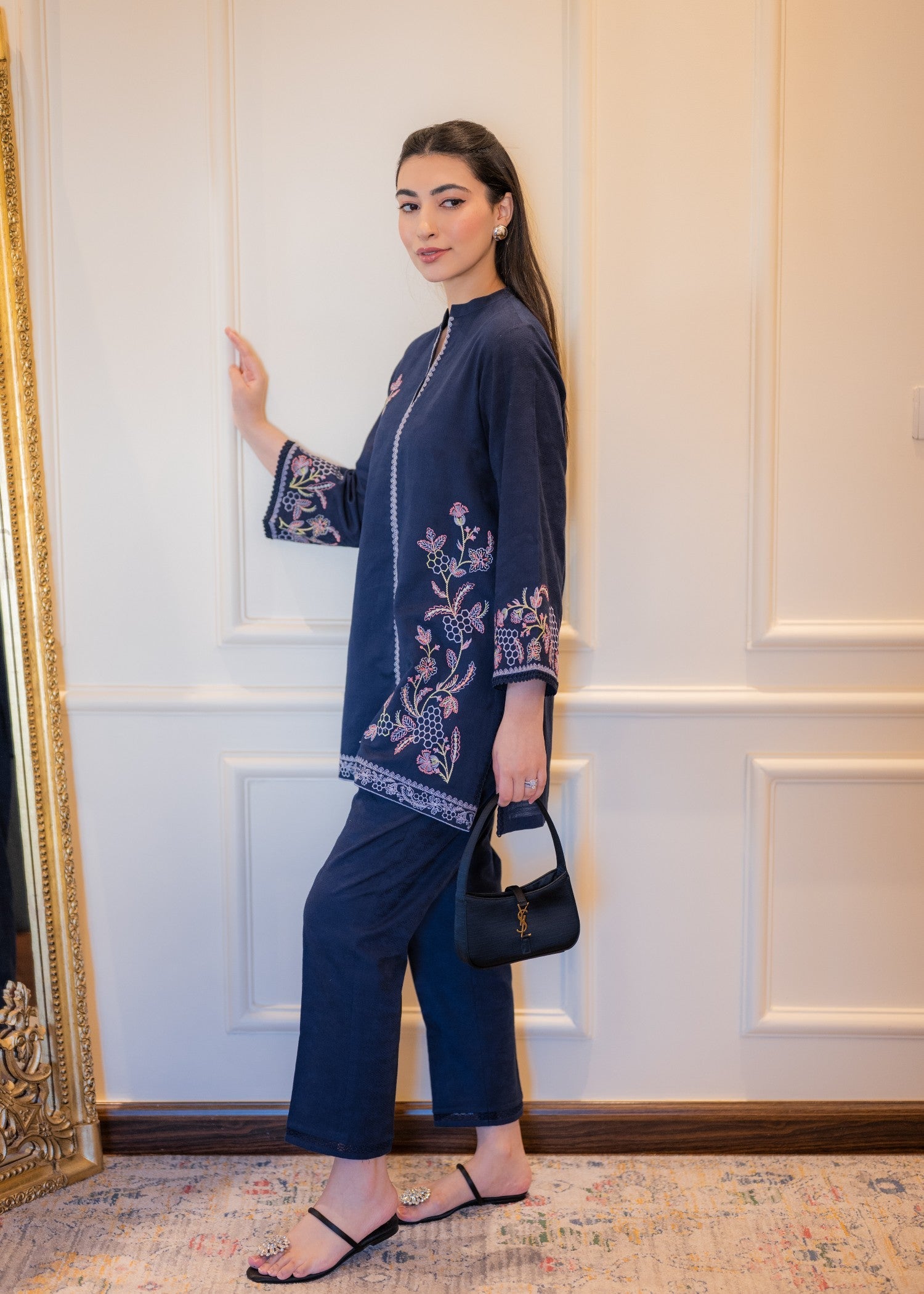 dobby Co Ord Sets in Blue