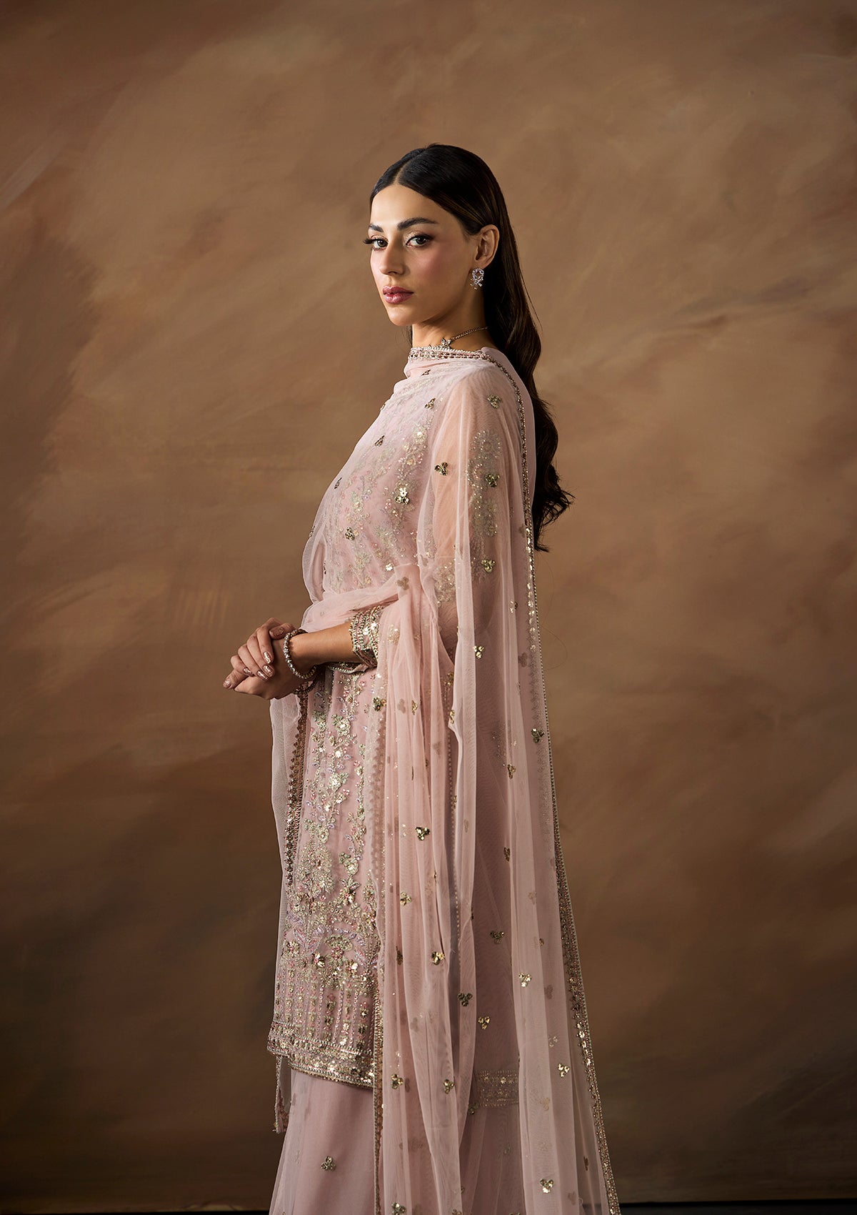 net Unstitched in Light pink
