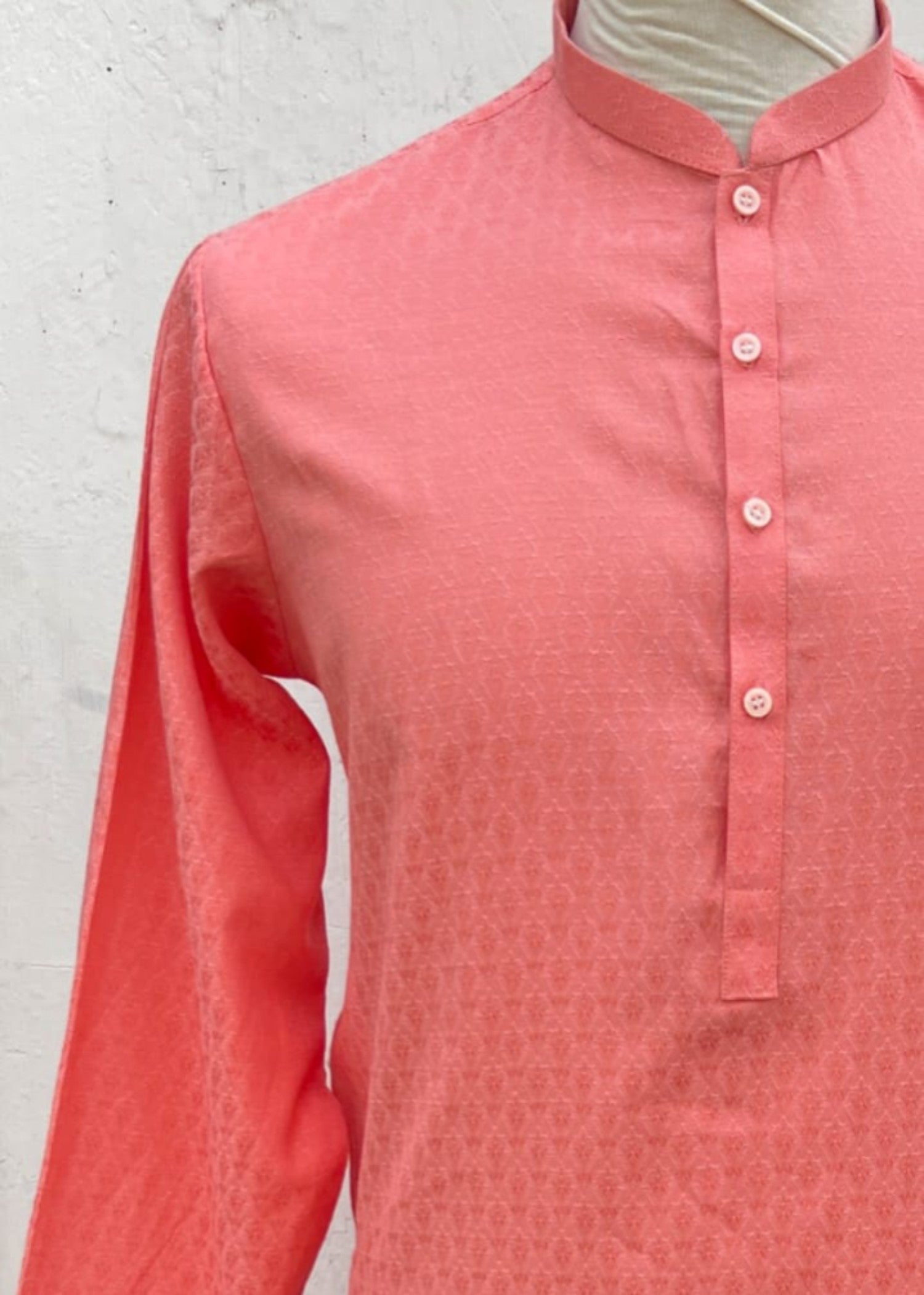 cotton jamawar Kurta in Pink, light pink