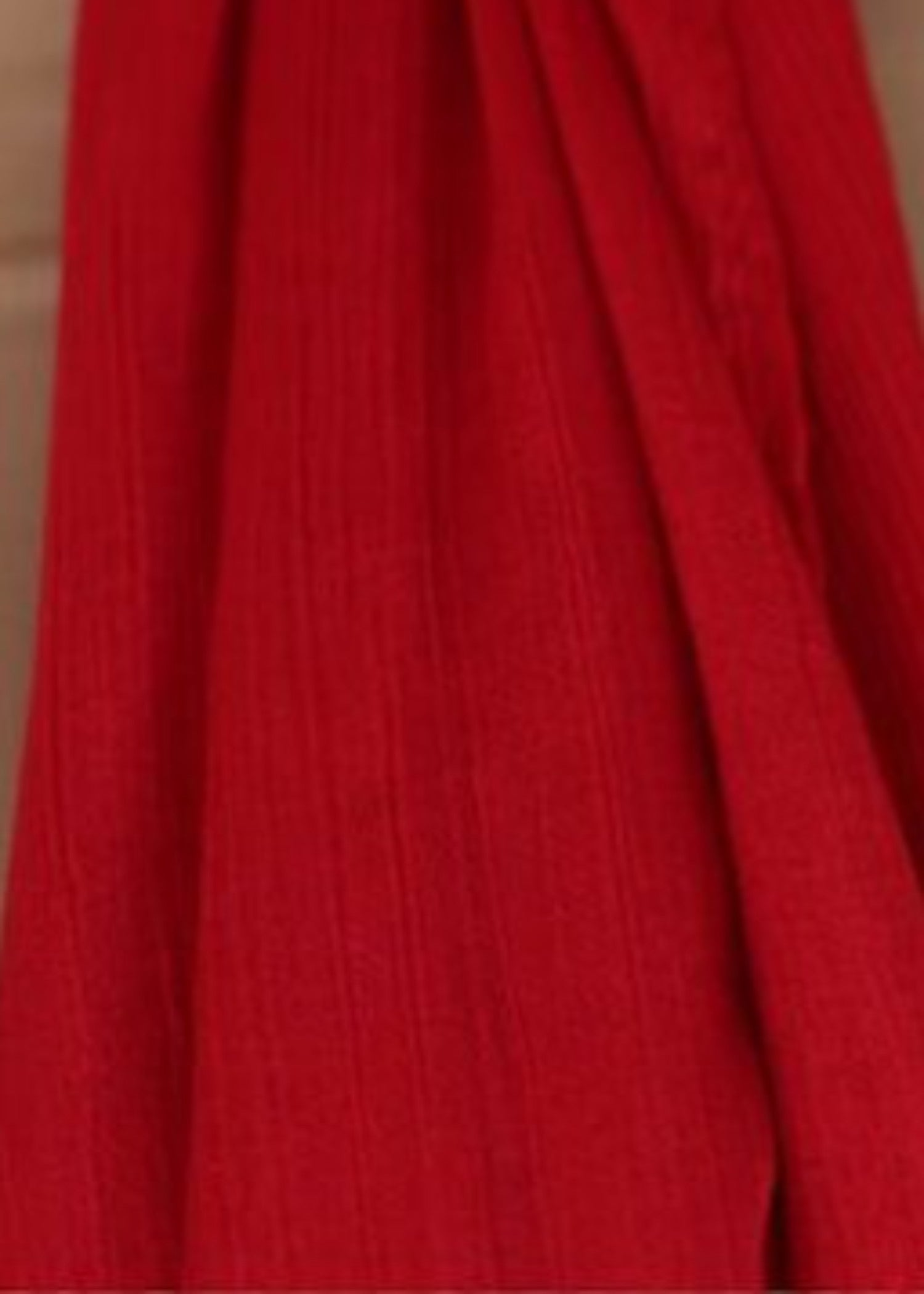 satin crepe Hijab in Red