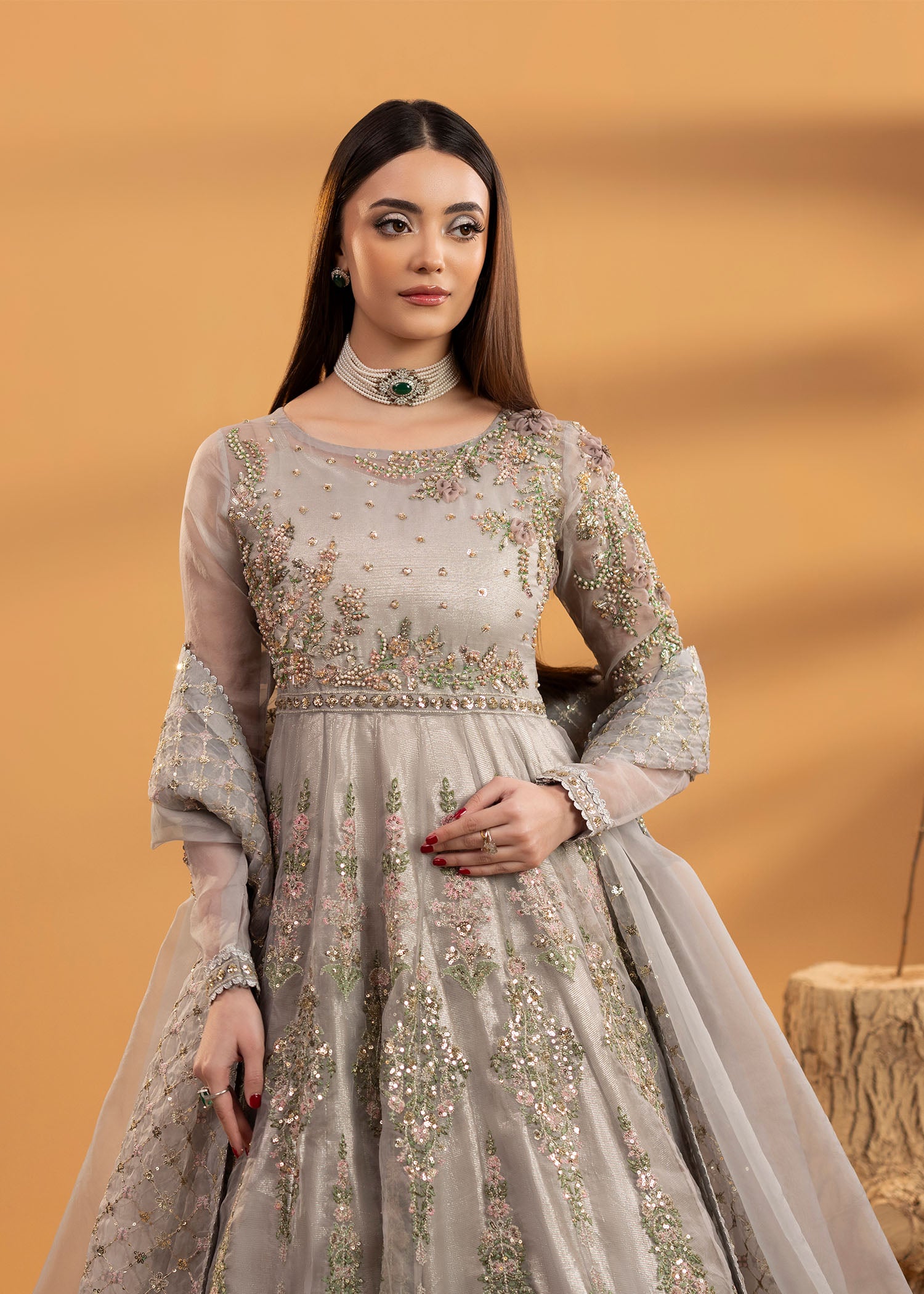 organza Maxi in Grey