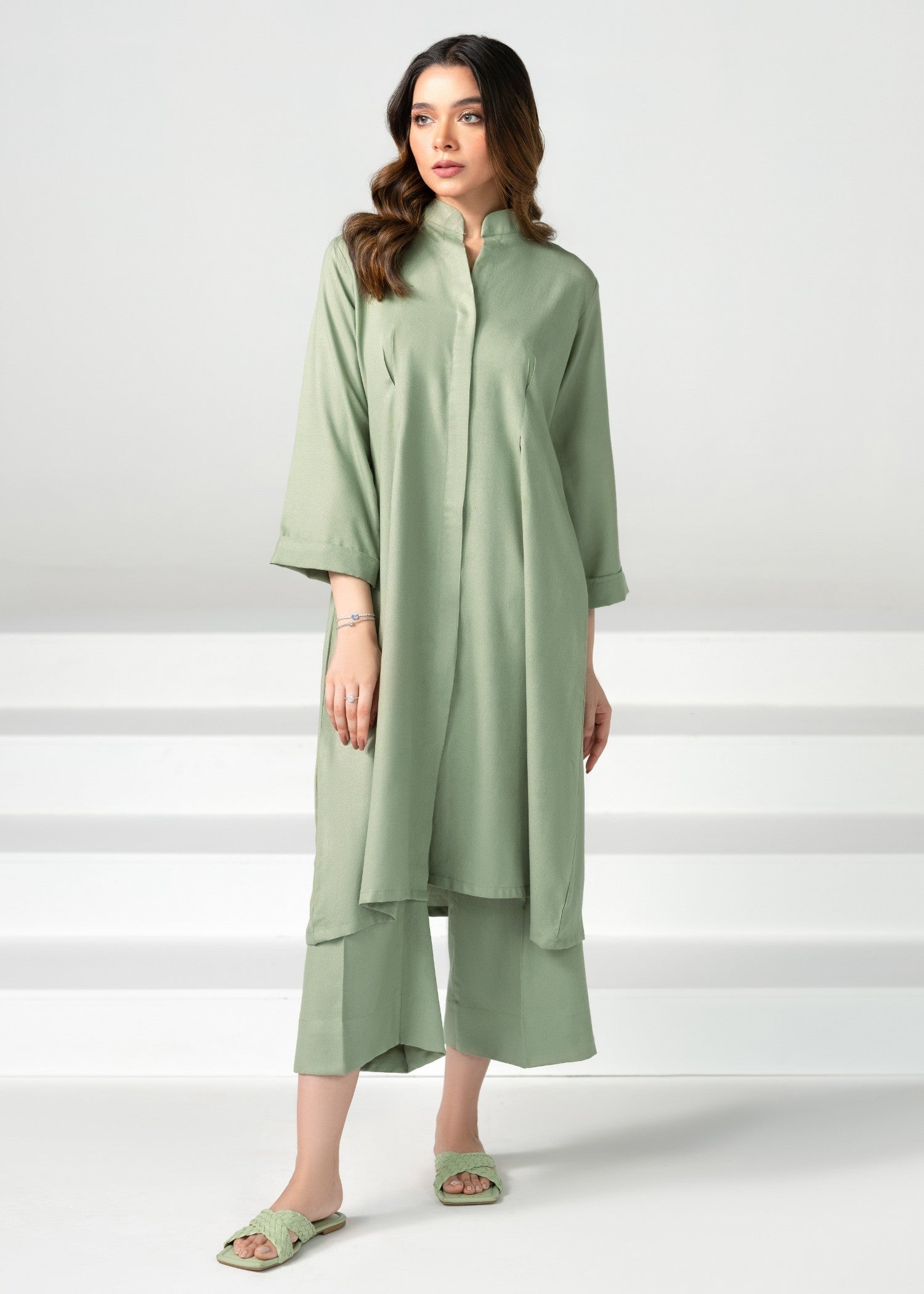karandi Co ord Sets in Green