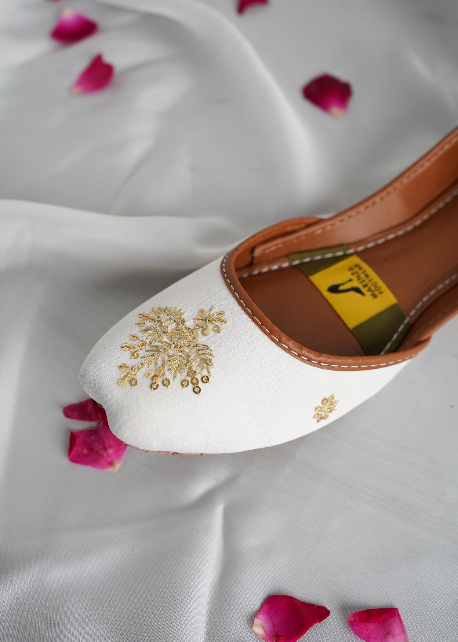 Khussa in Milk by - High Quality Women Khussa NZW7123