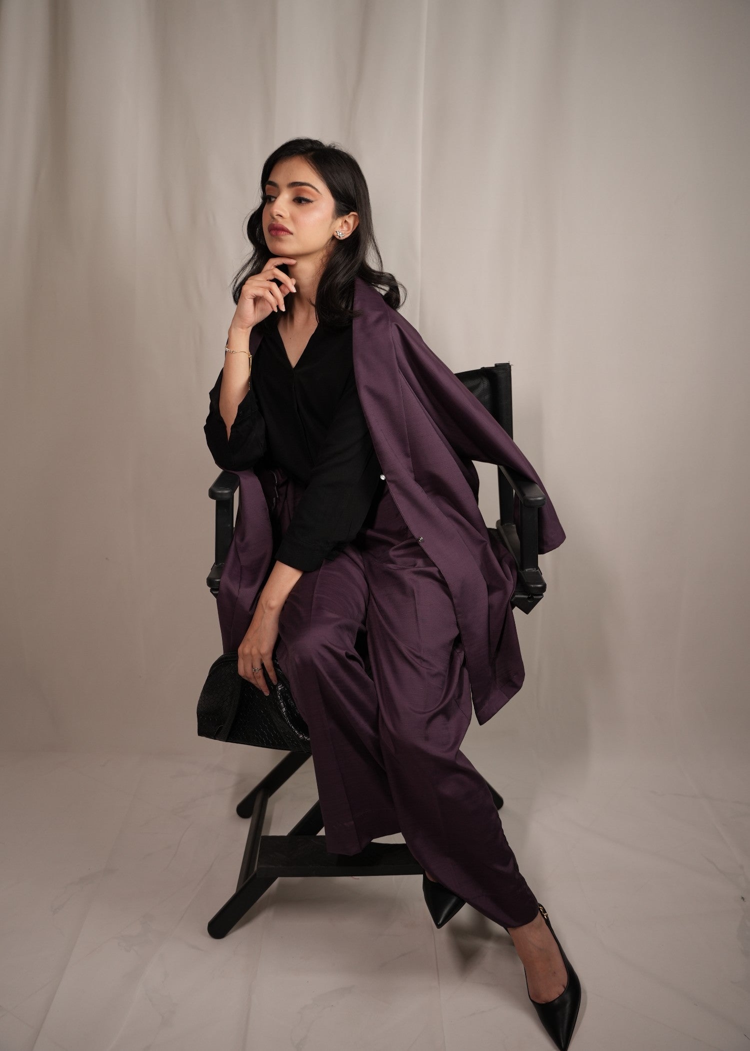 wash & wear Co Ord Sets in Purple