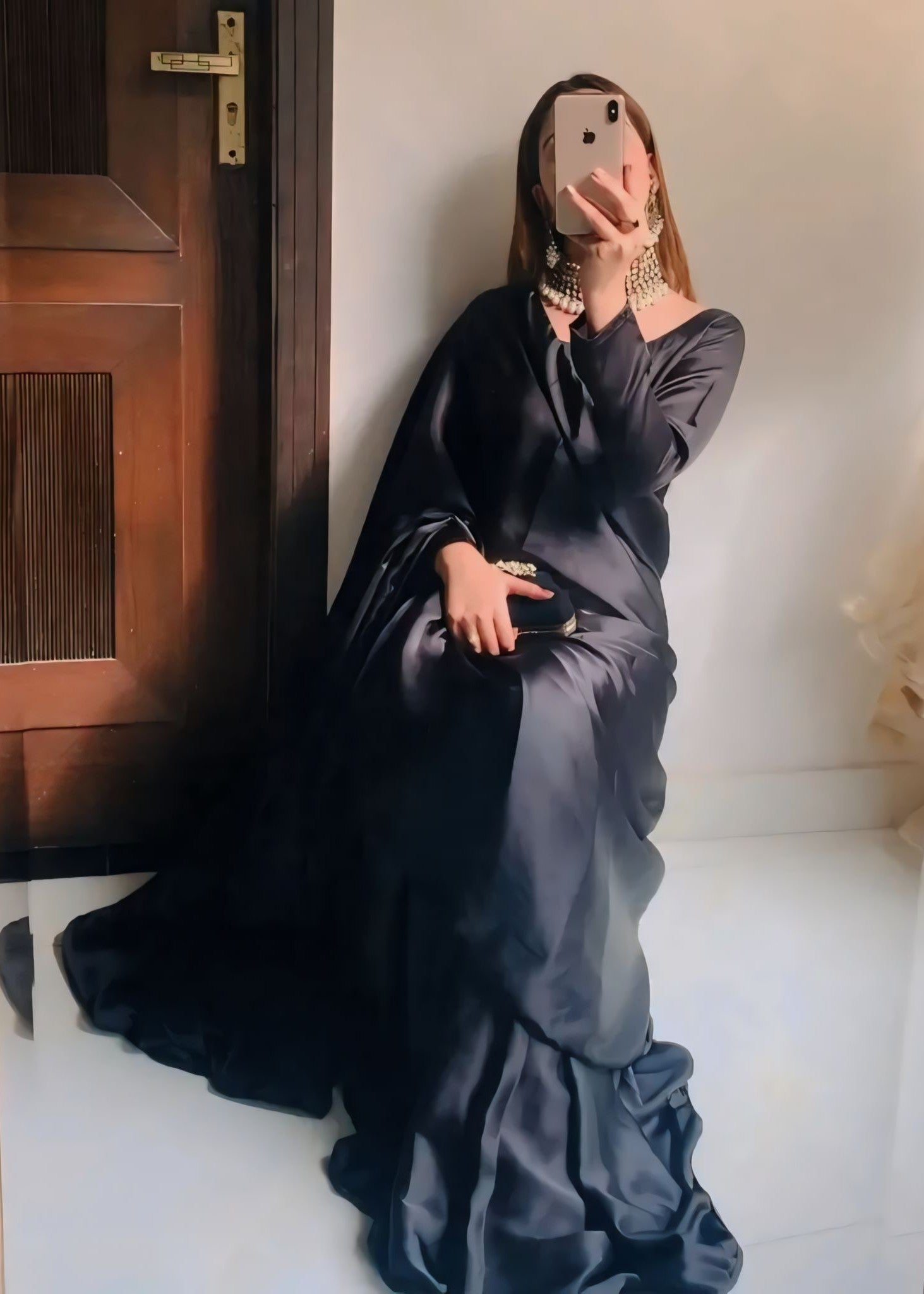 silk Saree in Black