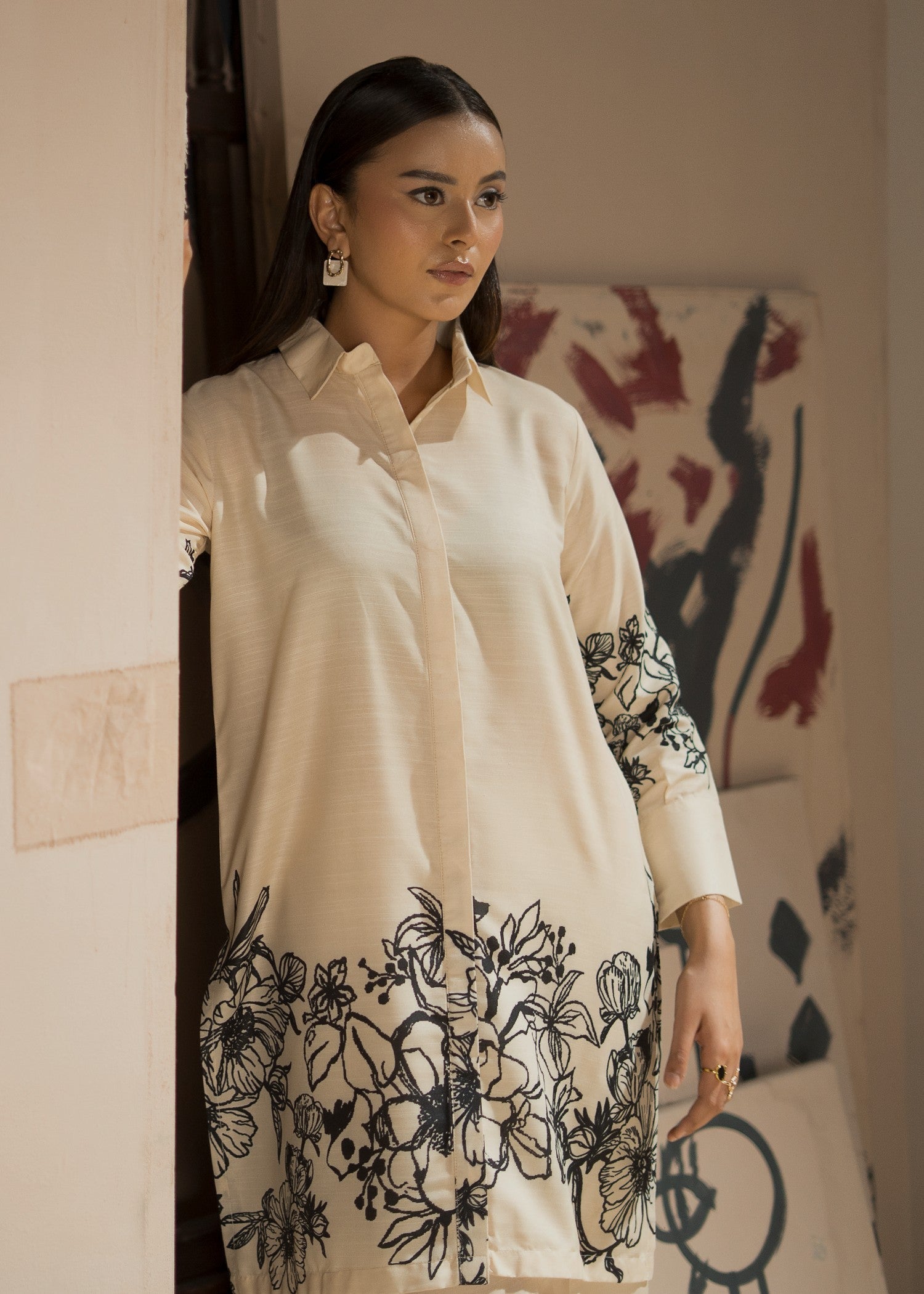raw silk Co Ord Sets in Ivory