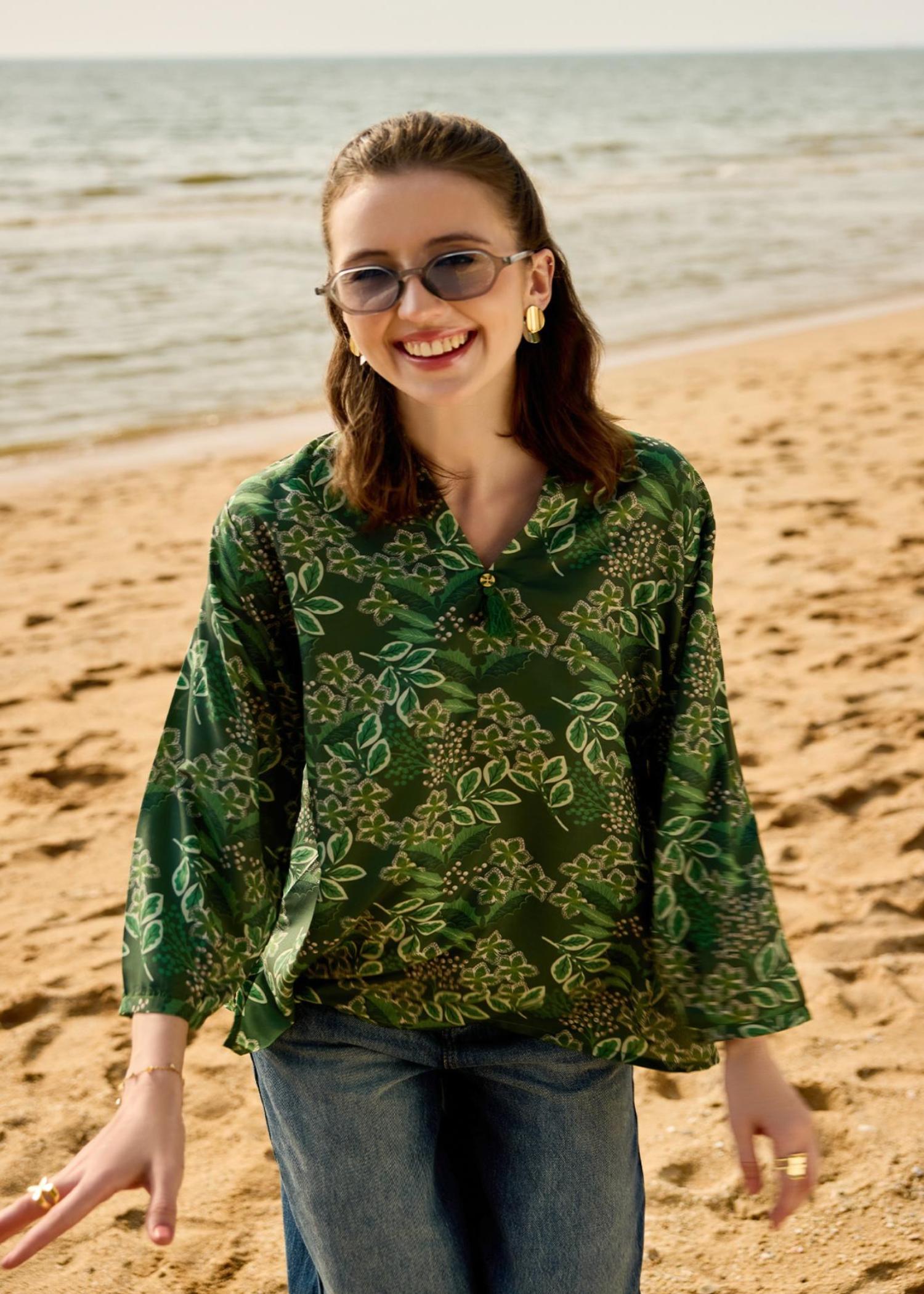 lawn Tunic in Green