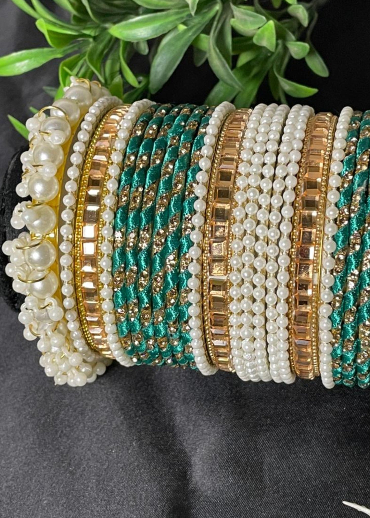 Bangles in Green Color by - Trendy Women Bangles ELX5633
