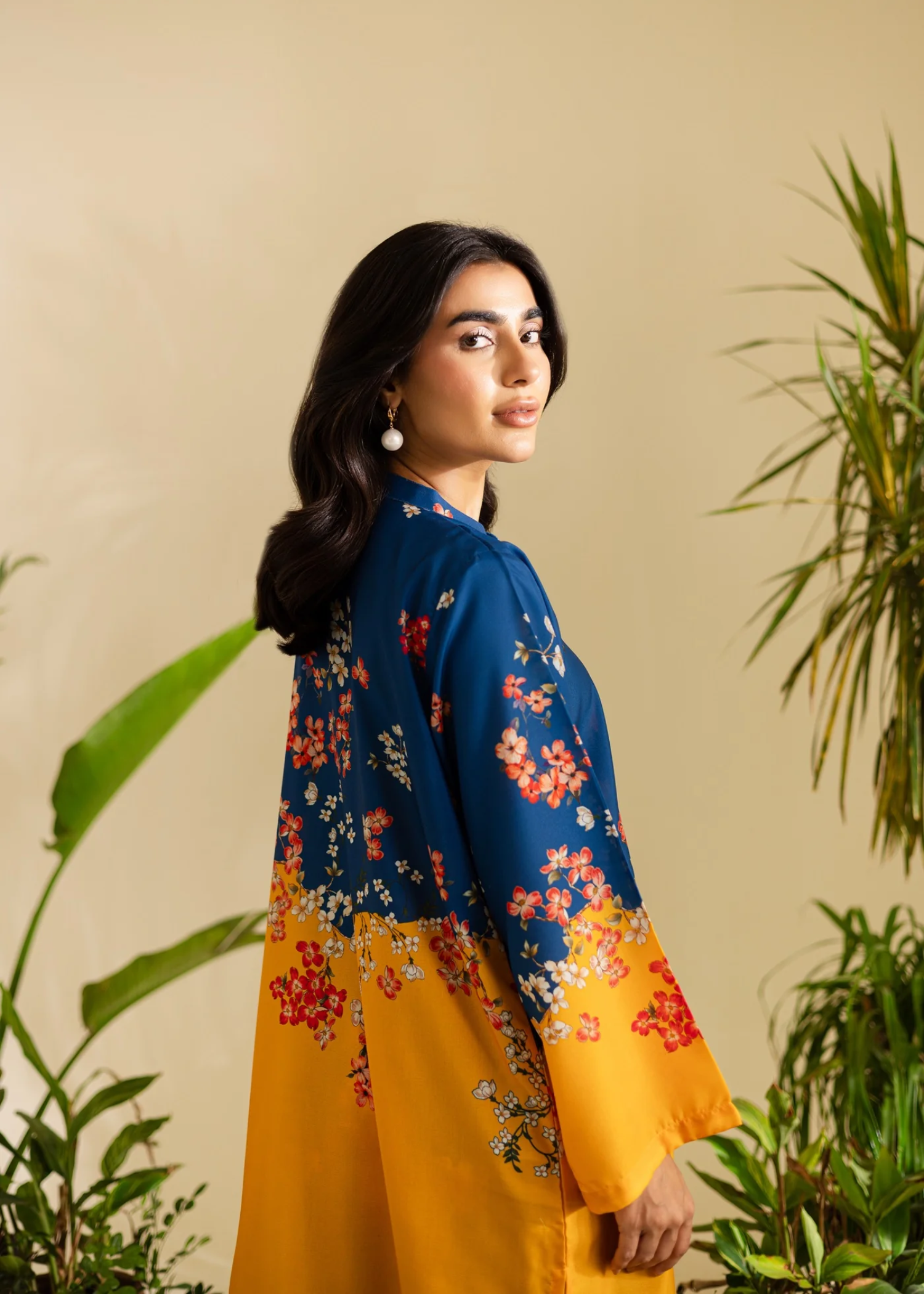poly lawn Co Ord Sets in Blue