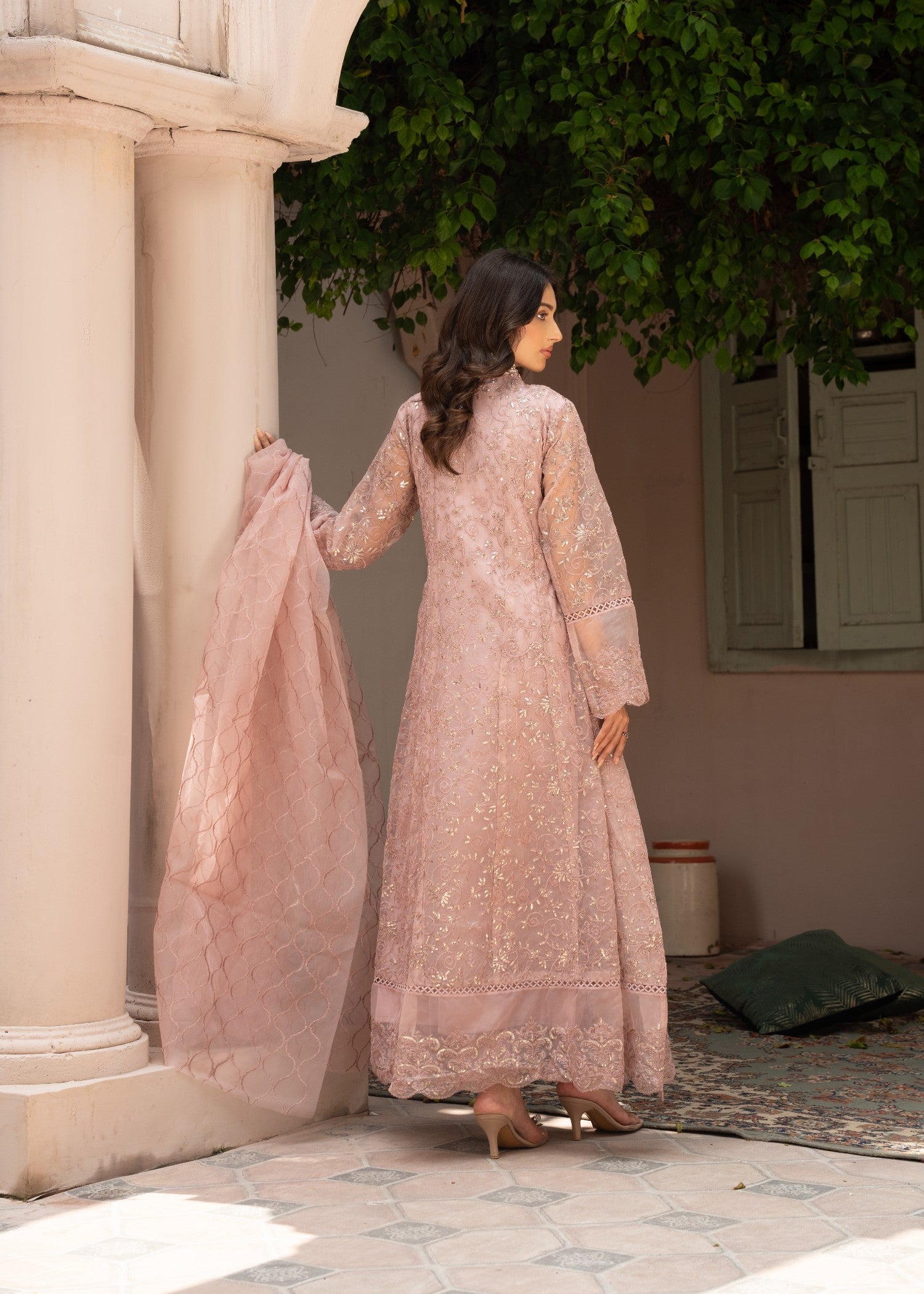 organza Maxi in Pink