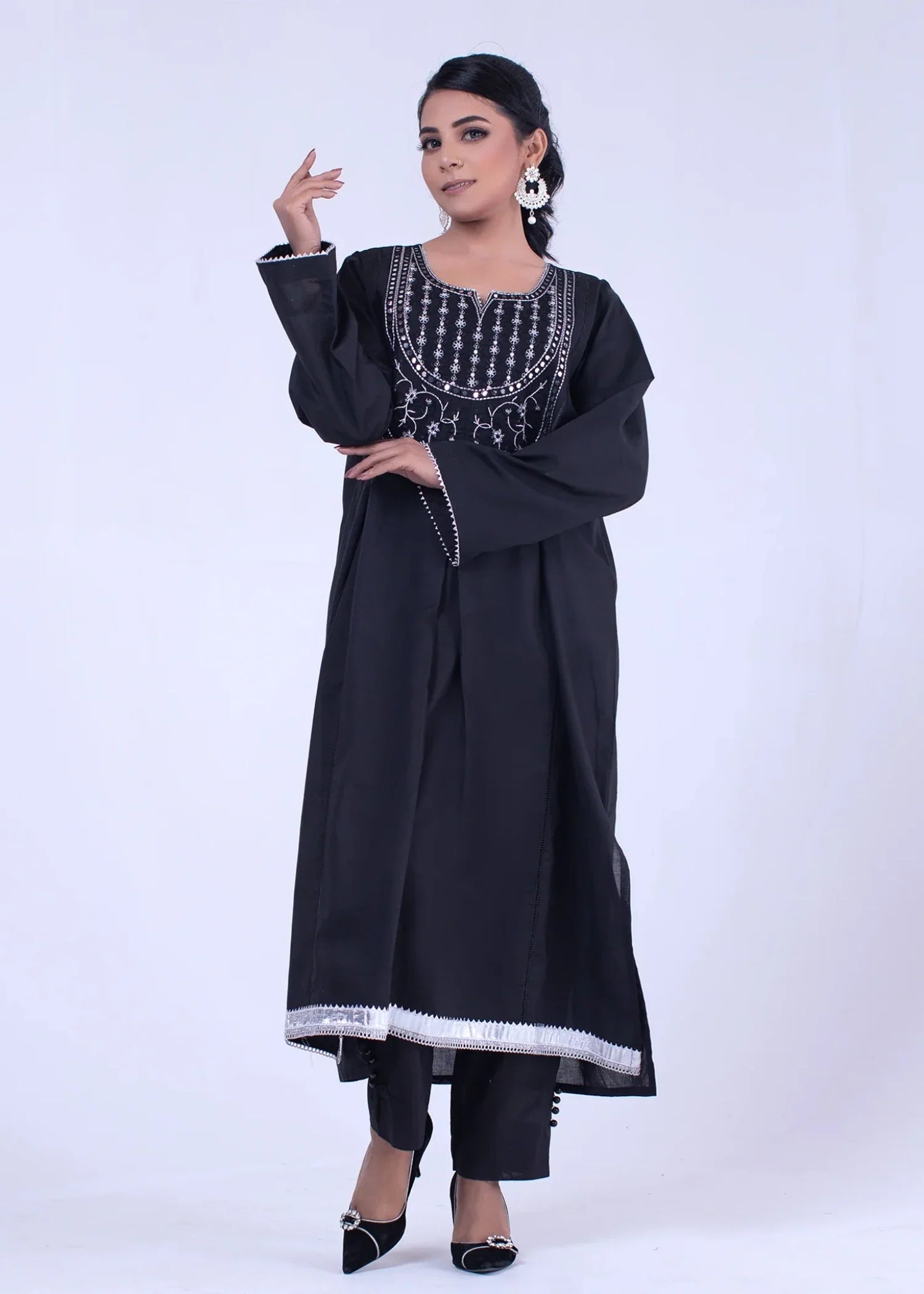 cotton Kurti in Black