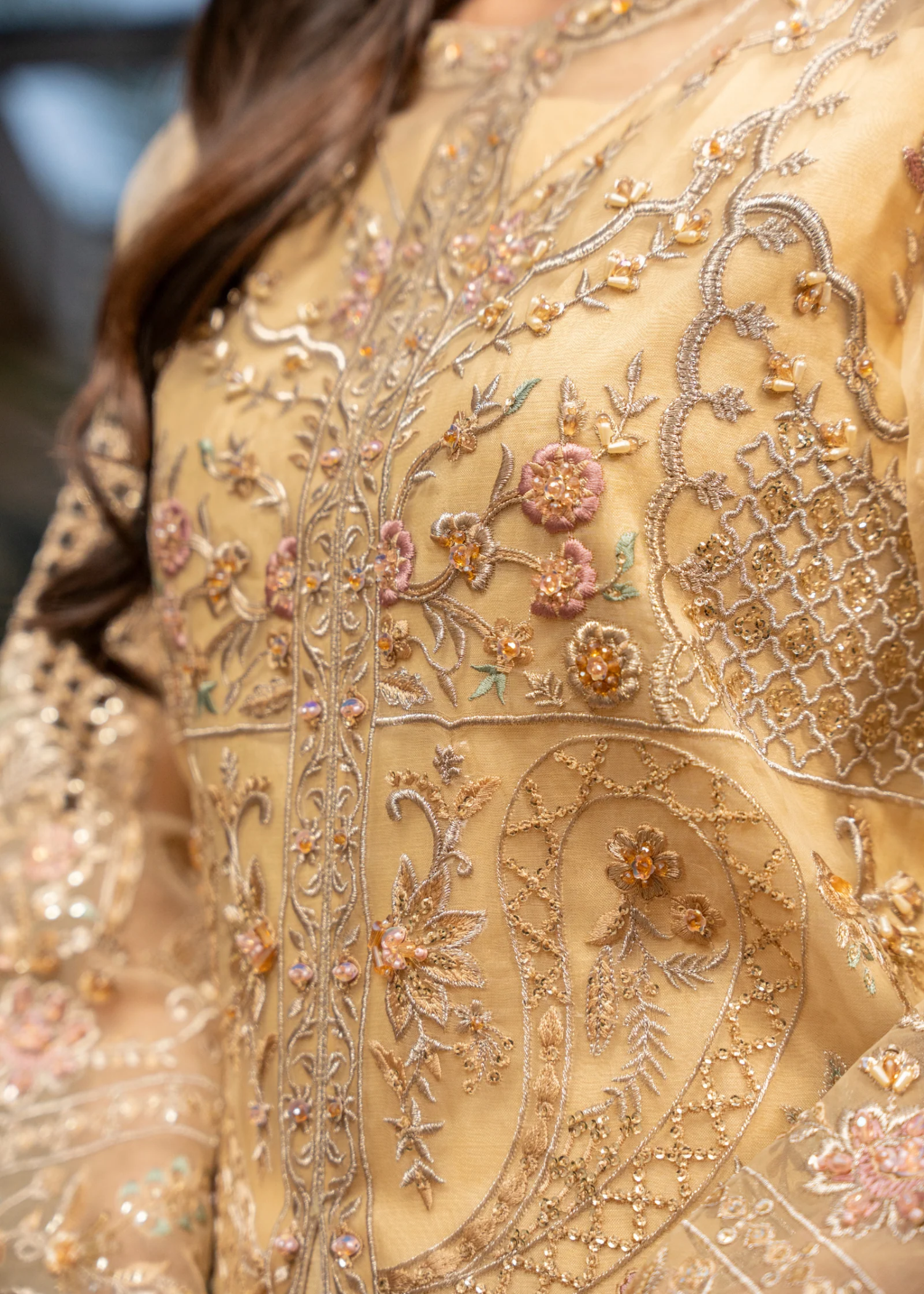 silk Unstitched in Light yellow