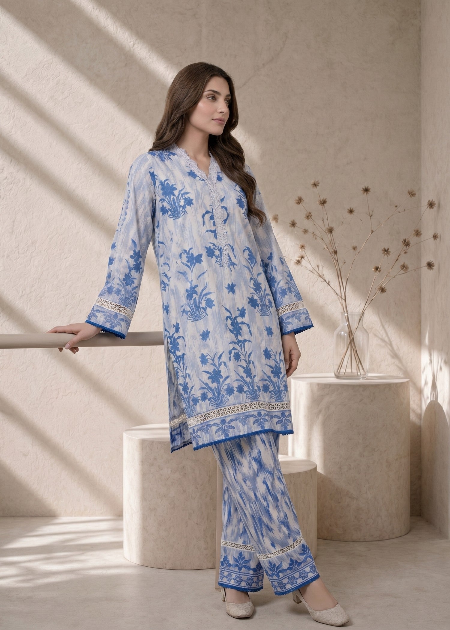 cambric Unstitched in Royal blue