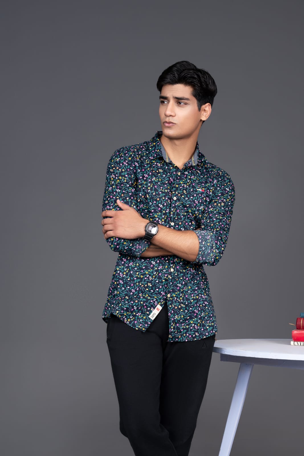 cotton viscose Casual Shirt in Multi