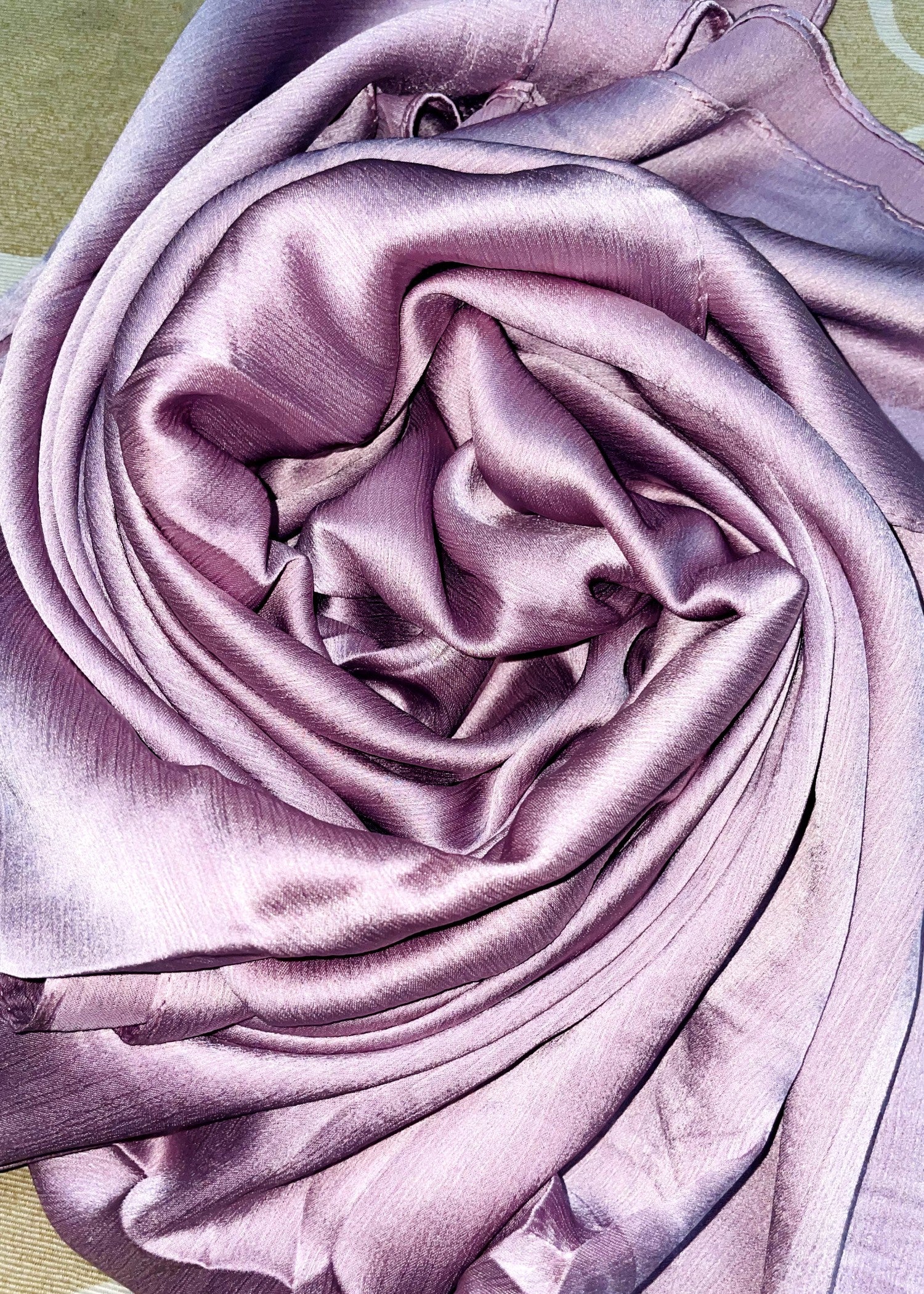 silk Hijab in Lavender grey