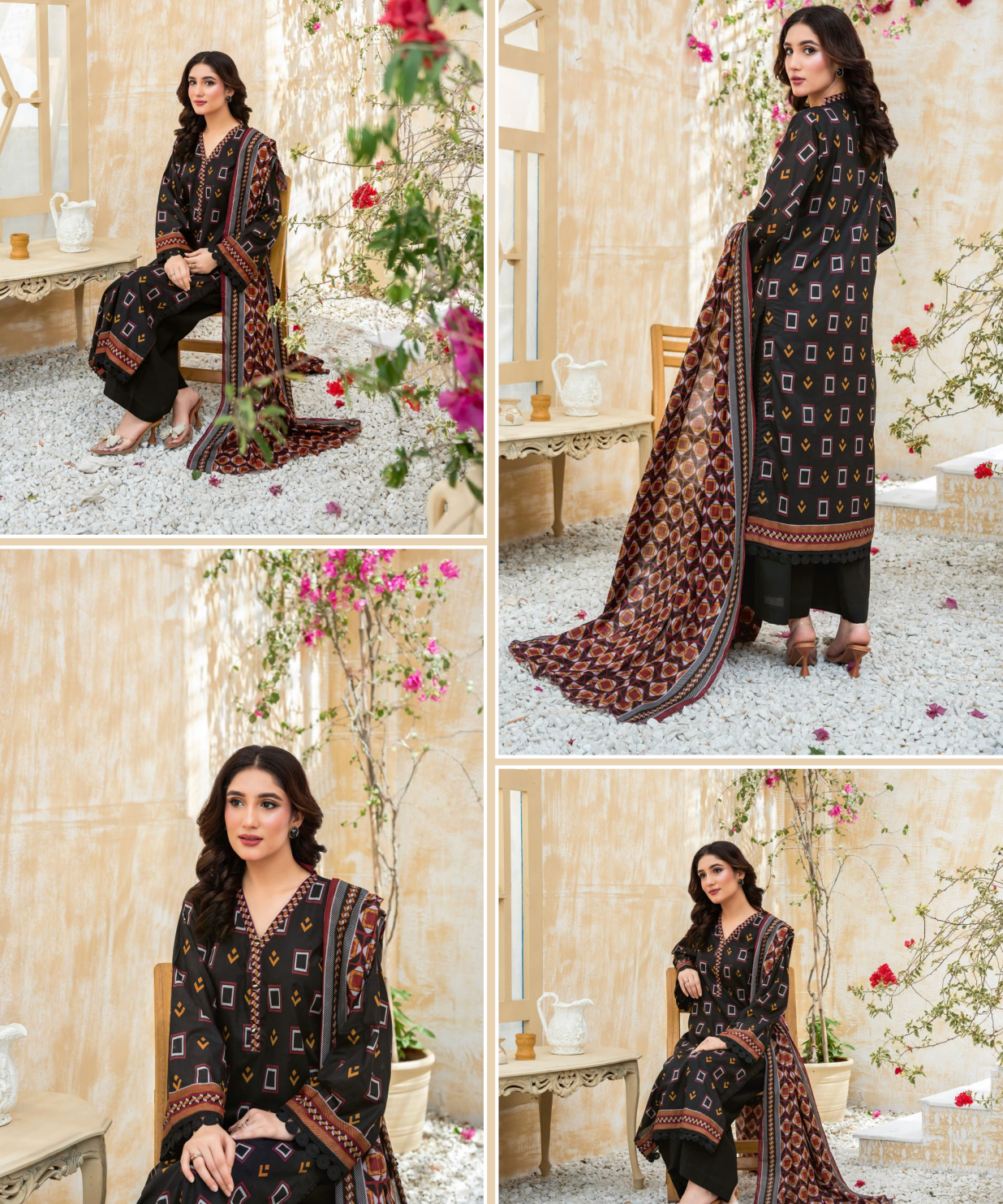 Dabiha Printed Lawn D-2