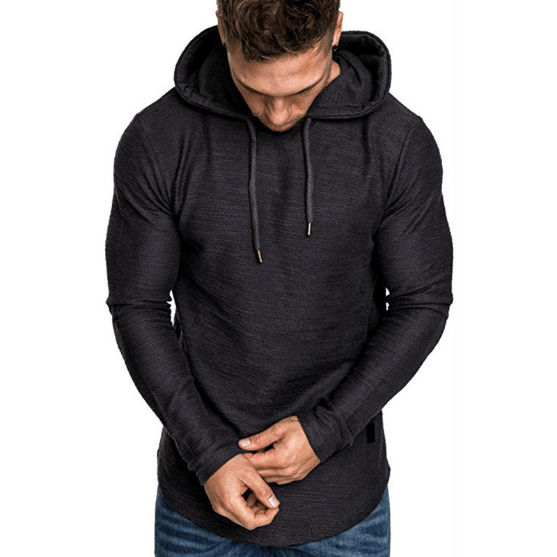 Men'S Hooded Sweater Long-Sleeved T-Shirt Men