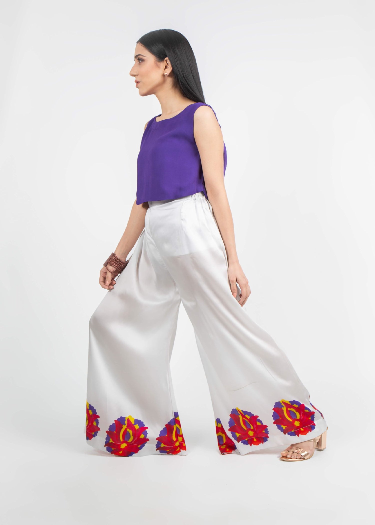 silk Blouse in Purple