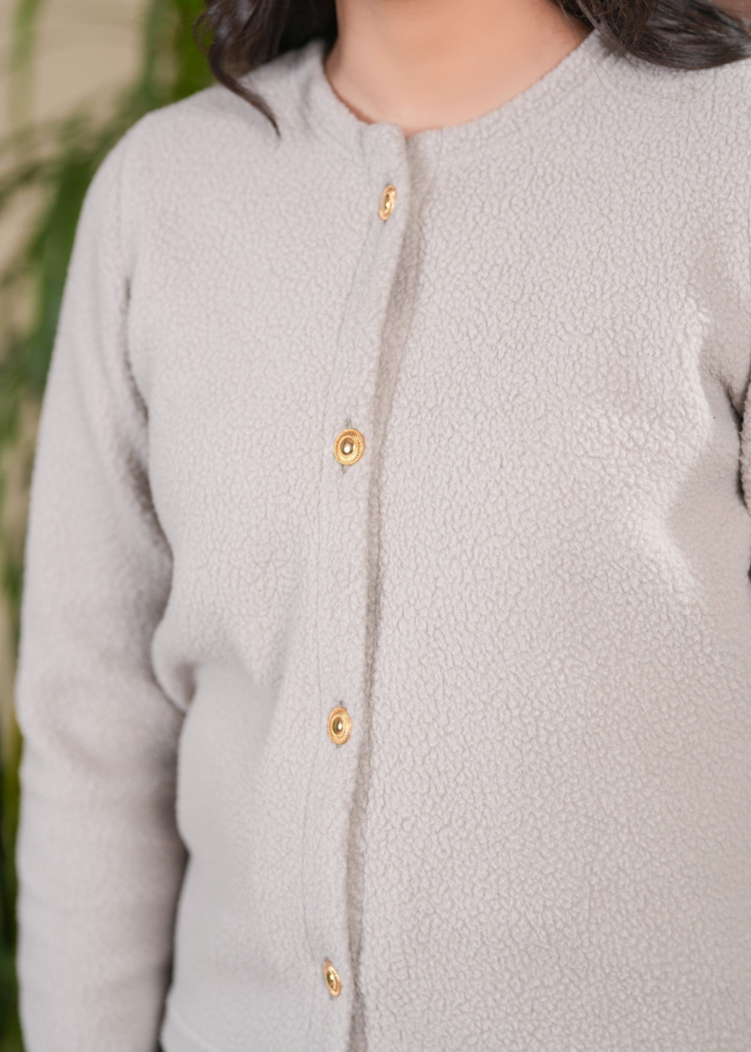 polyester Sweater in Beige