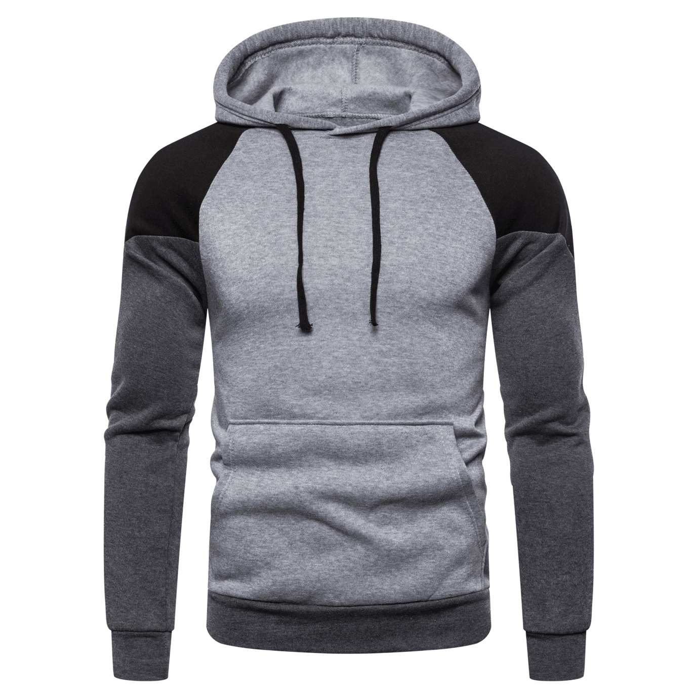 Fashion Loose Contrast Color Men'S Sweater