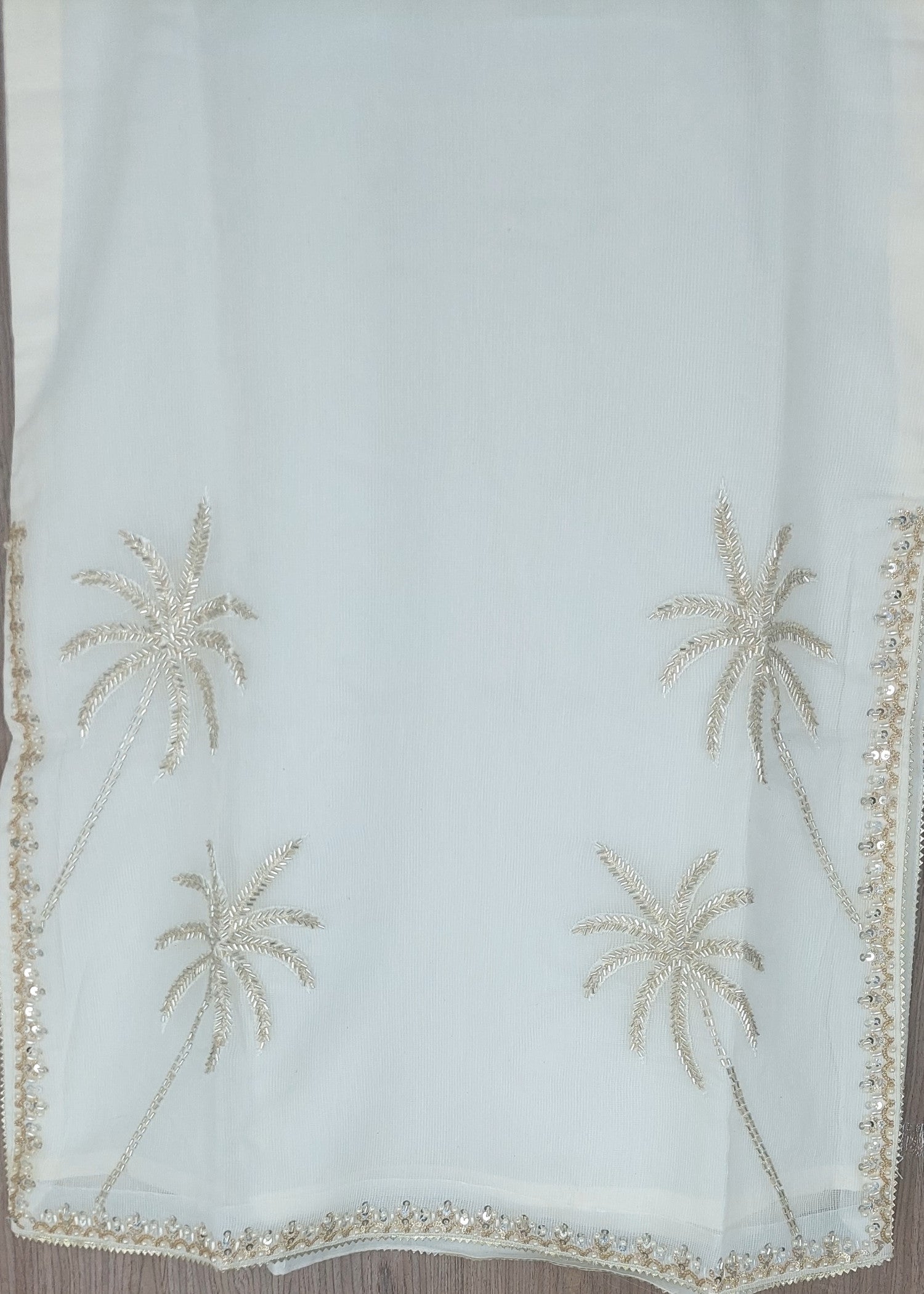 cotton krandi Kurta Set in Ivory