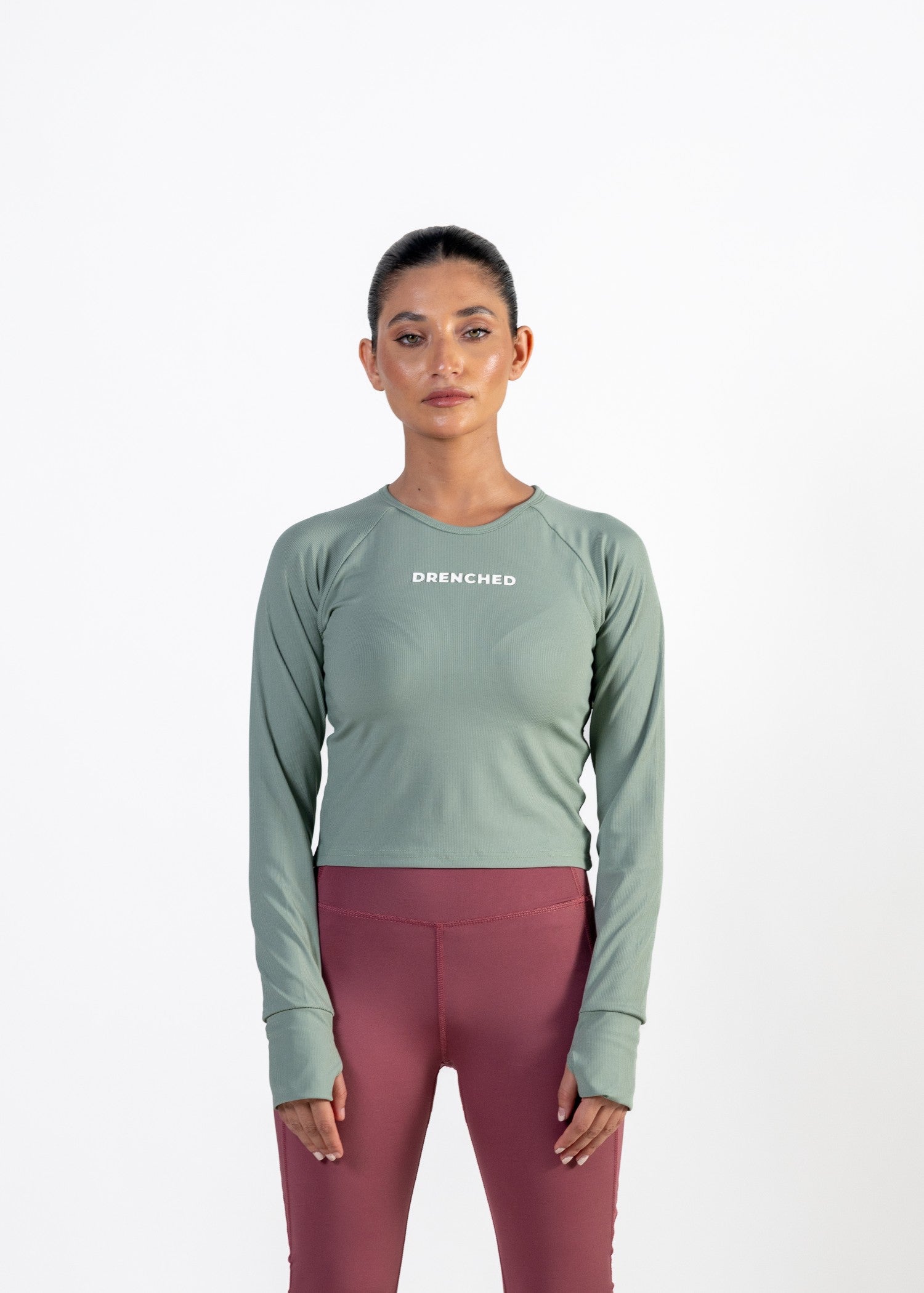 polyester nylon T Shirt in Mint green