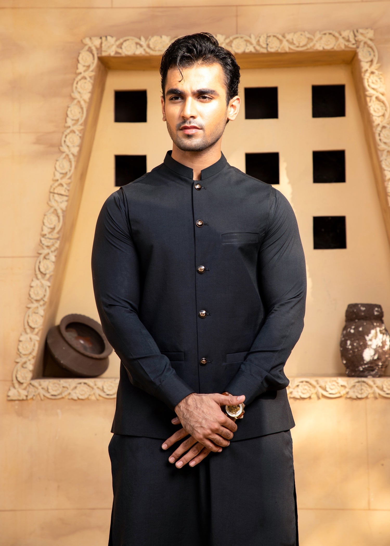 boski Waistcoat in Black