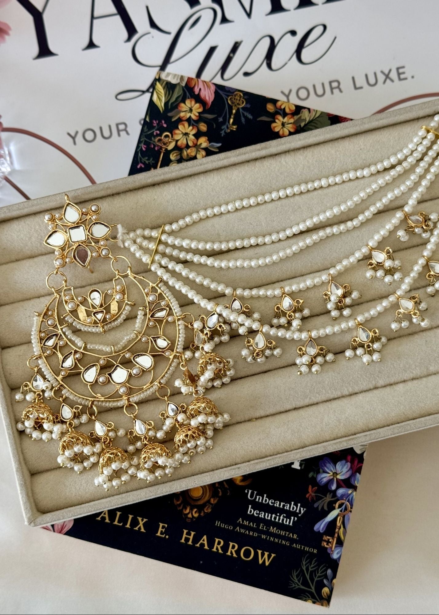 Earrings in Pearl white Color by - Trendy Women Earrings OUH2216