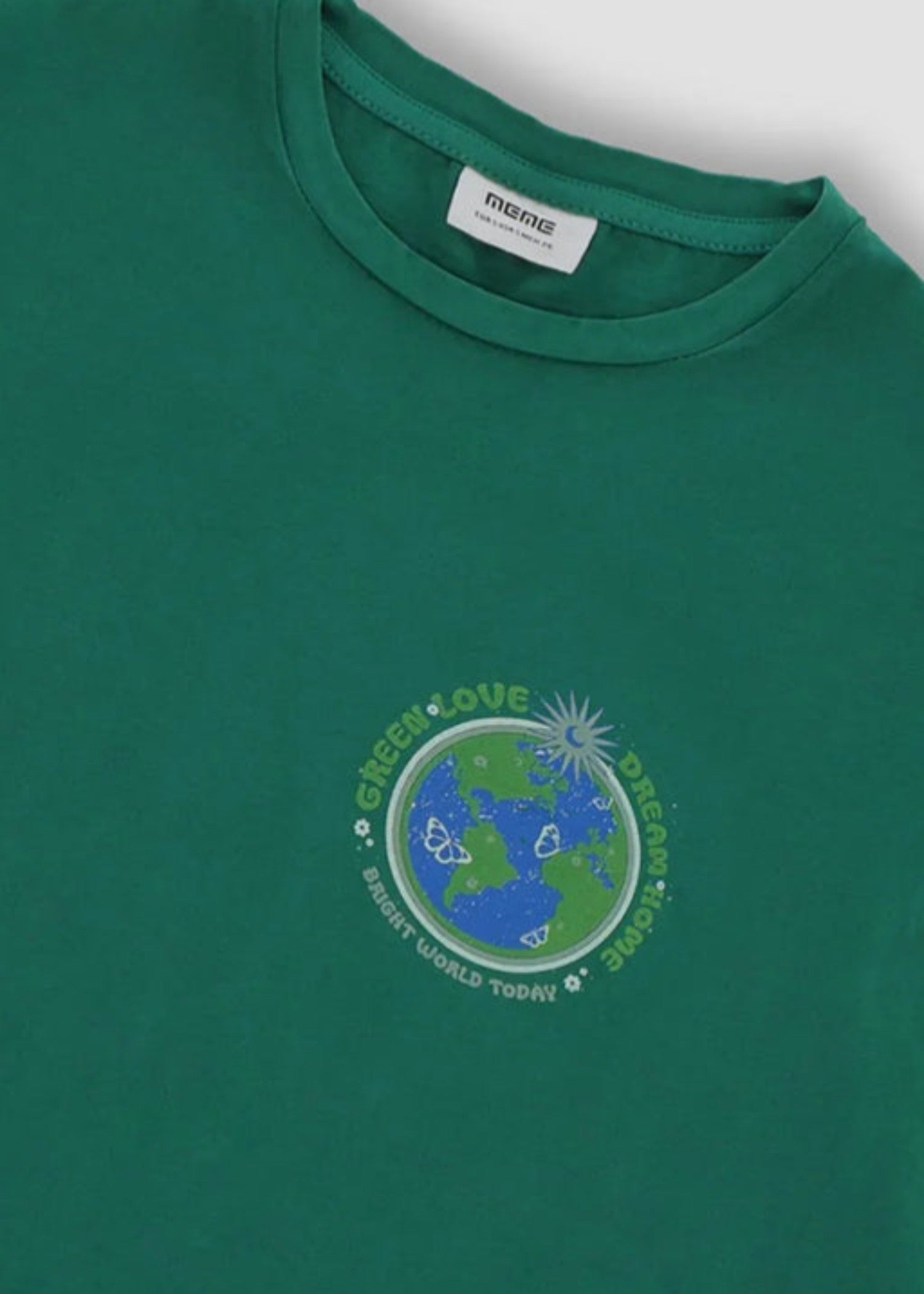 cotton jersey Top in Green