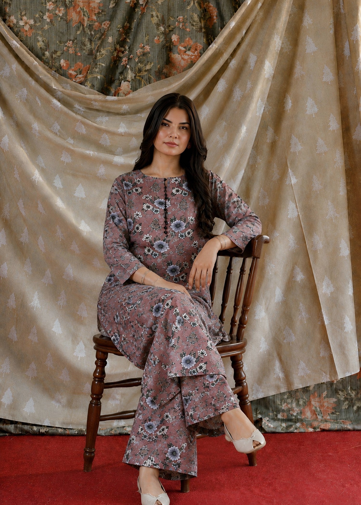 linen Co Ord Sets in Espresso brown