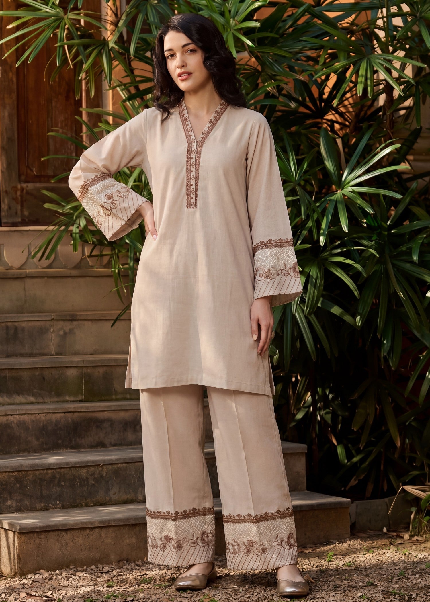 cotton Co Ord Sets in Ivory