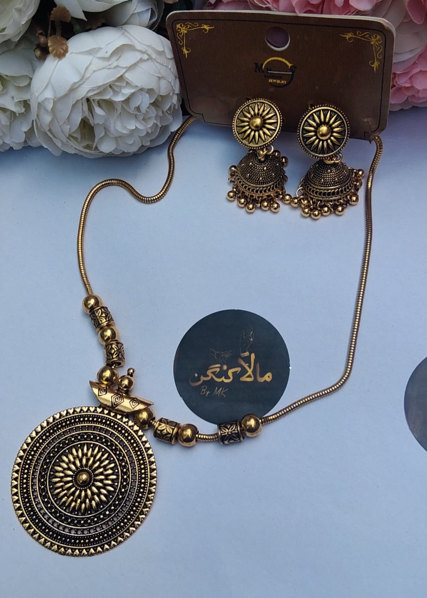 Jewelry Set in Golden brown Color by - Trendy Women Jewelry Set NRW0488