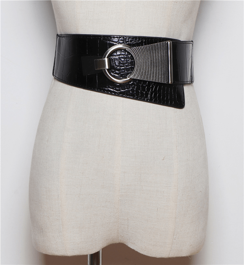 Black Elasticated Elastic Waist Waist Width