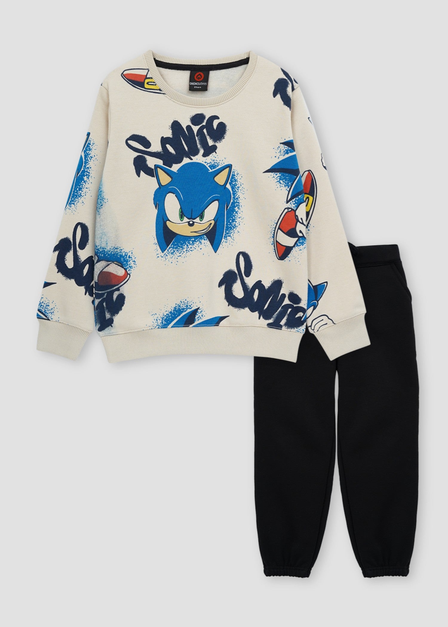 fleece Sweatshirt in Beige