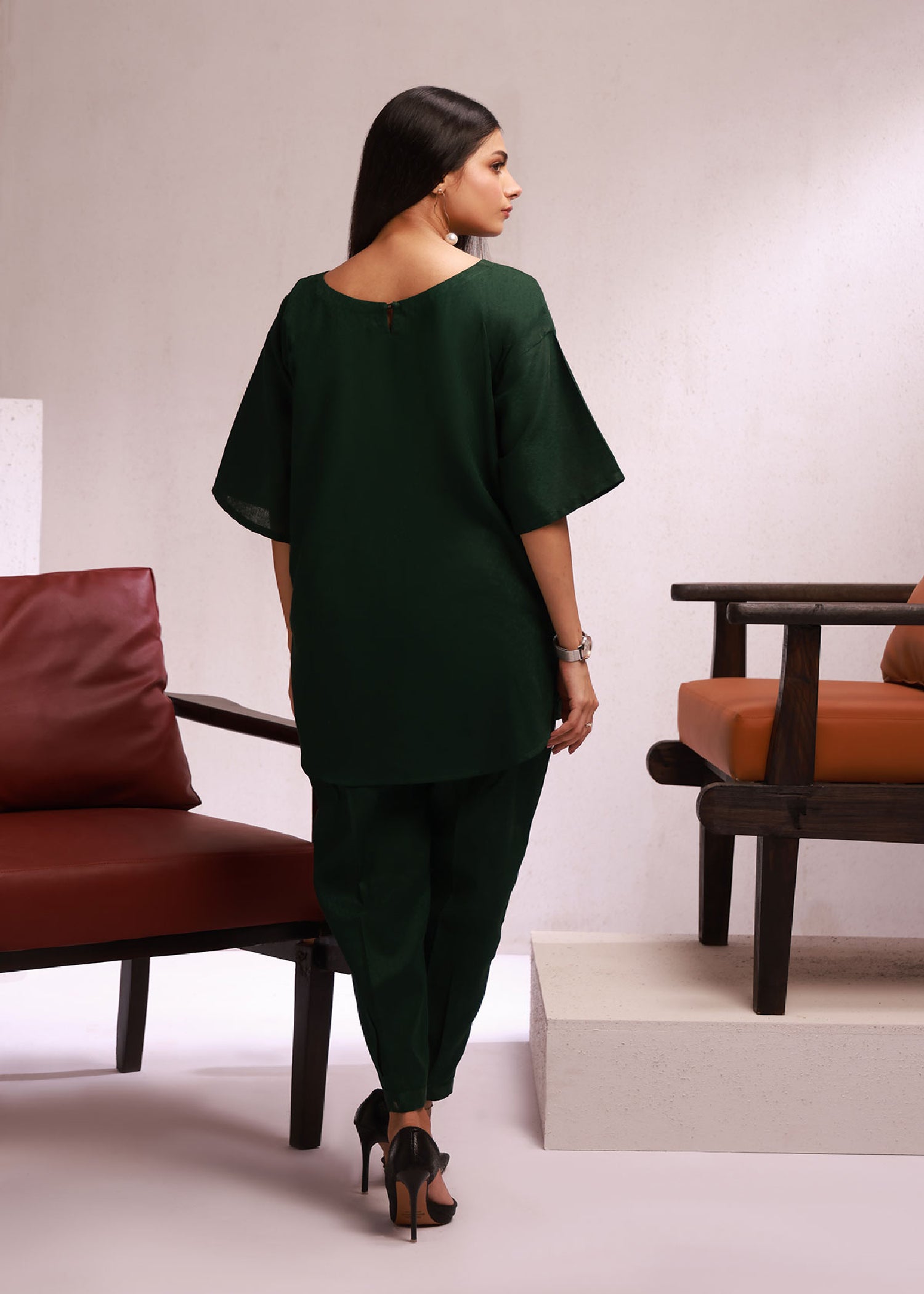 jacquard Co ord Sets in Green