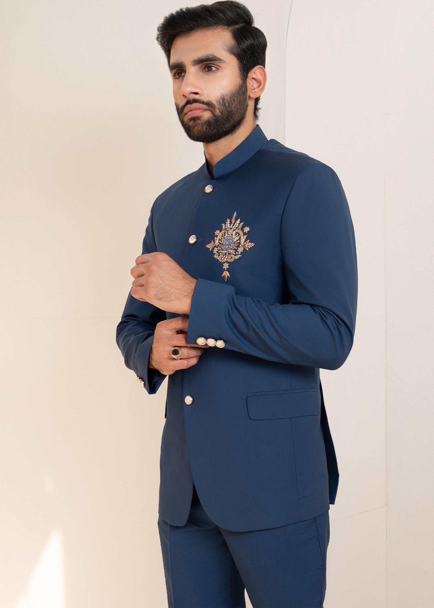 tropical Prince Coat in Royal blue