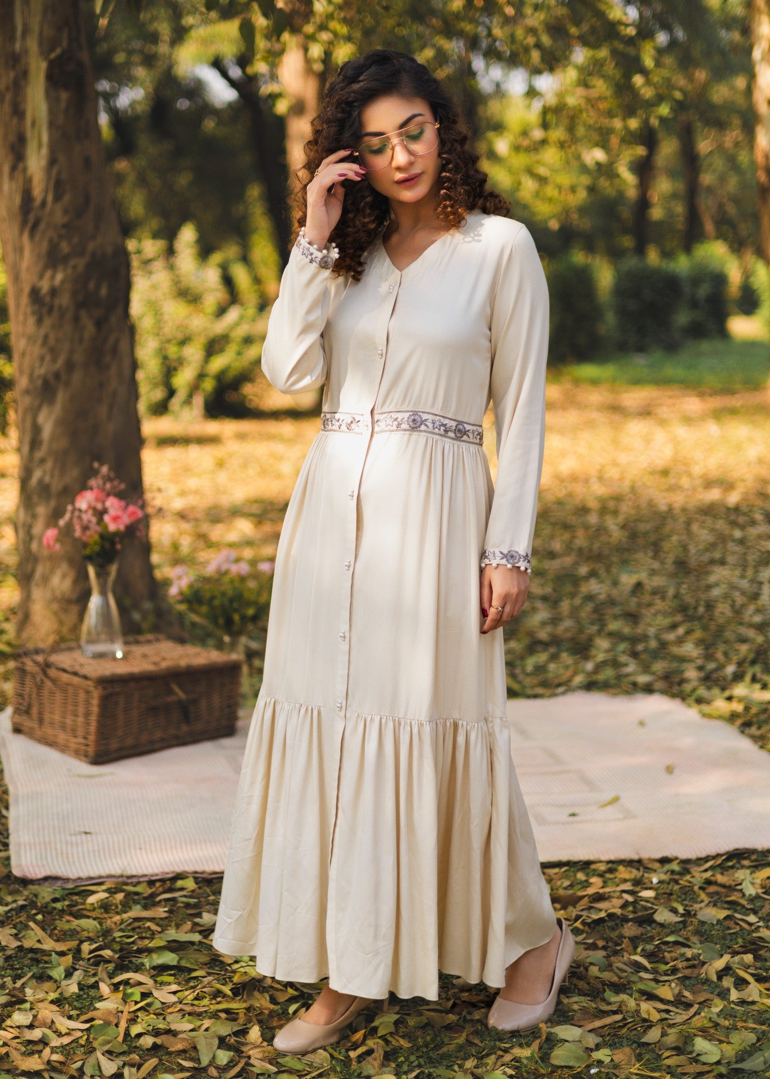 pure marina Maxi in Pearl white