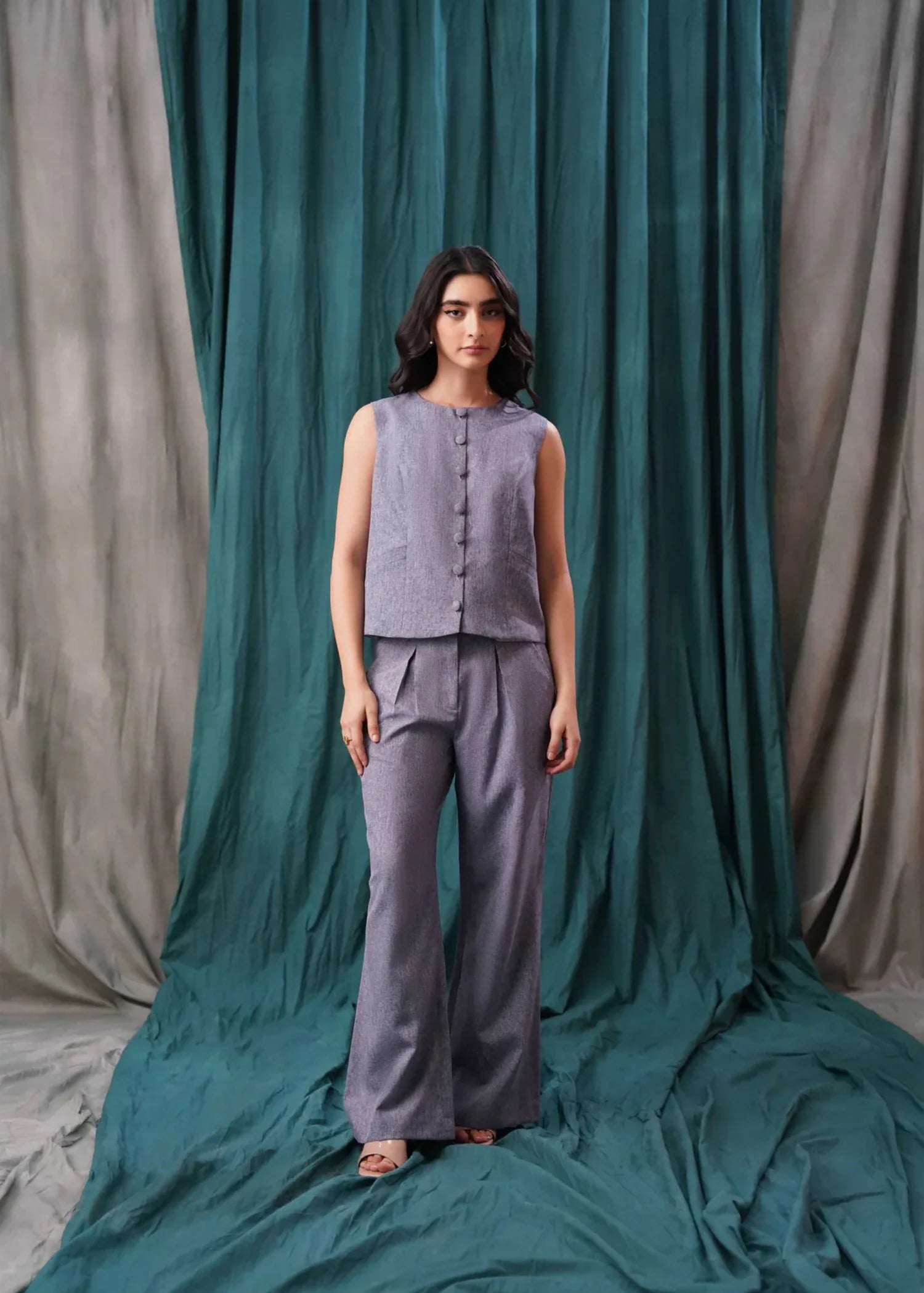 cotton Top in Lavender grey