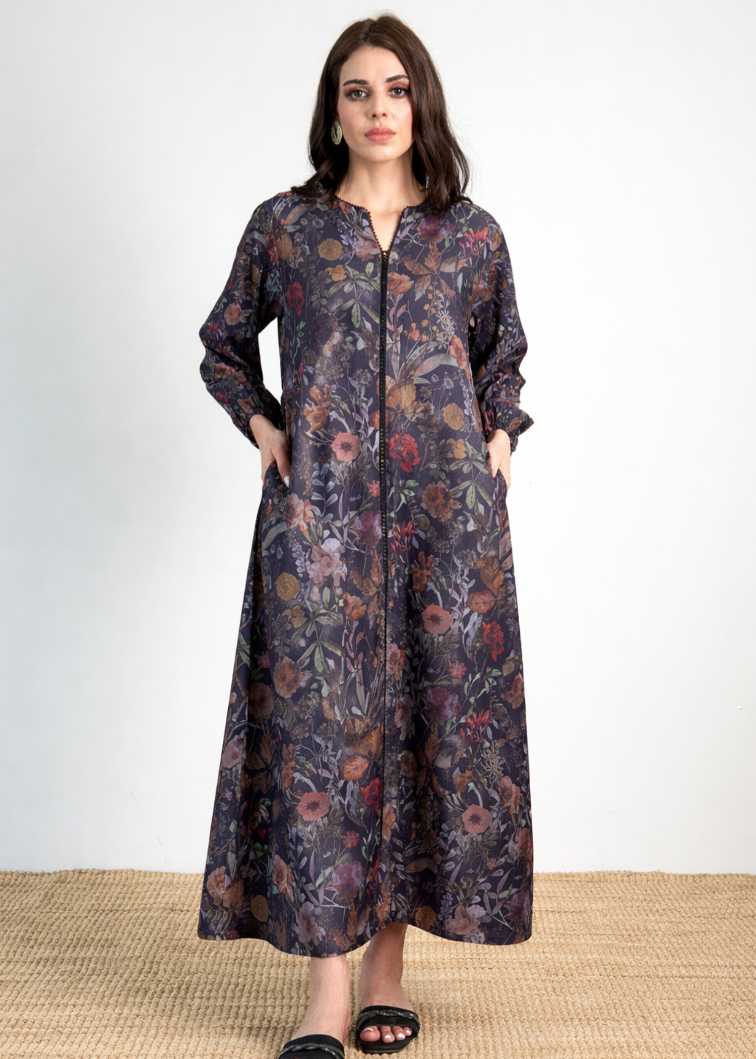 lawn Maxi in Blue, multi