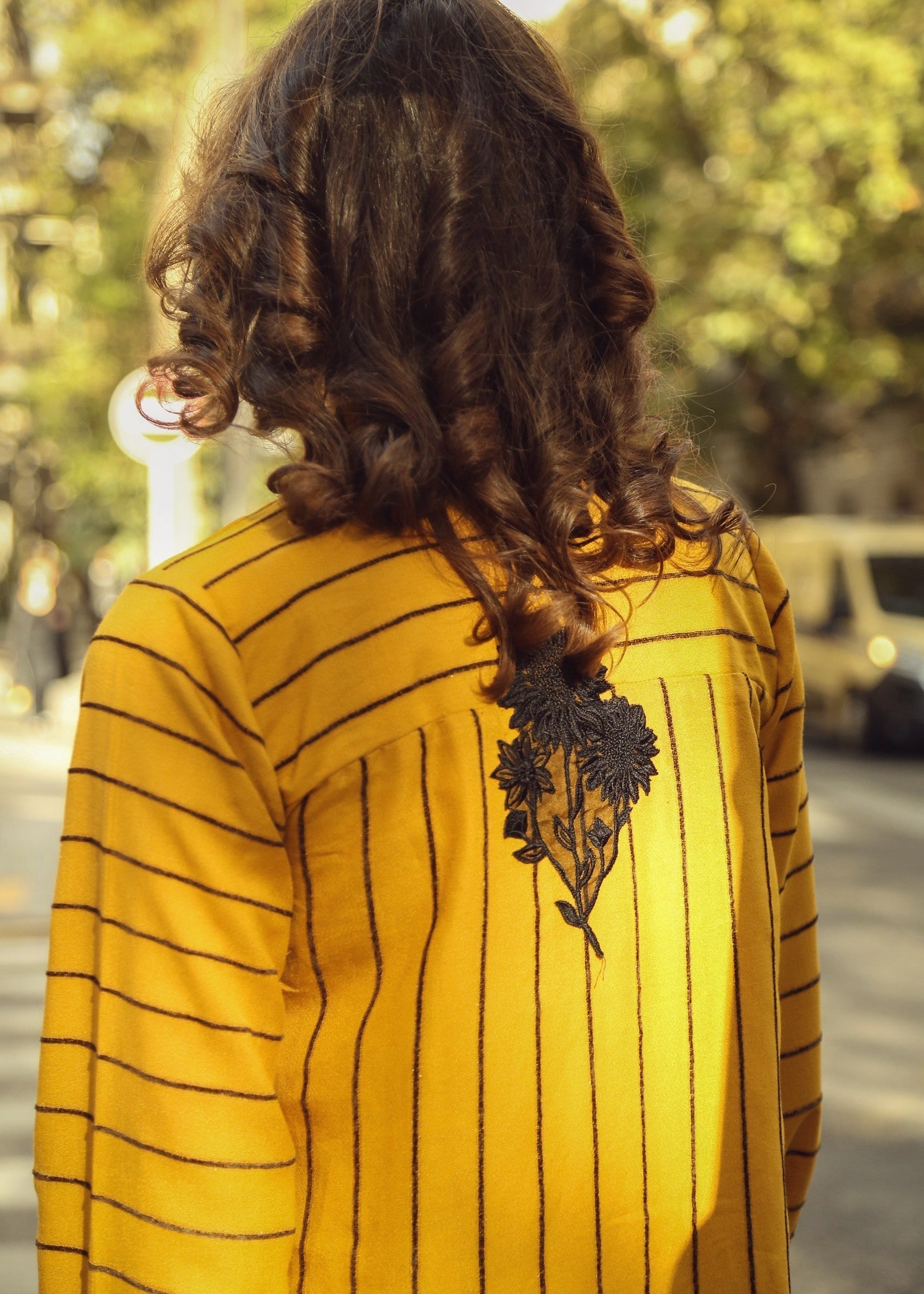 dobby Co ord Sets in Mustard