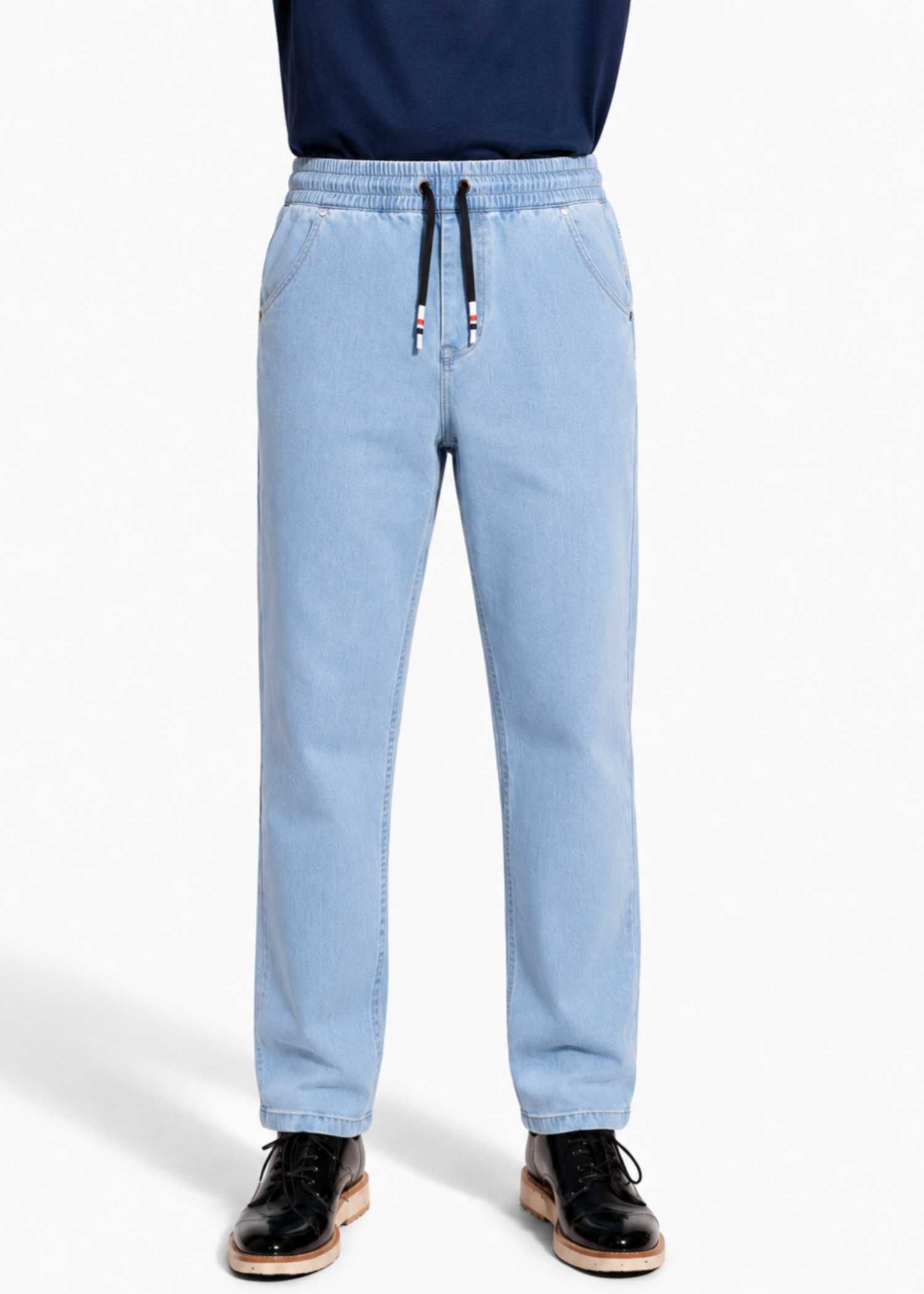 polycotton Trousers in Baby blue