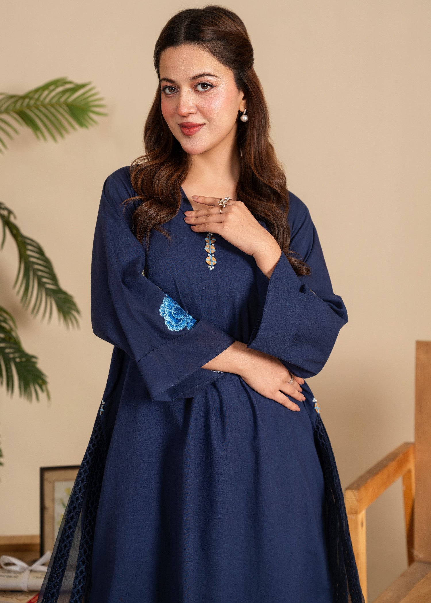 cotton Co Ord Sets in Dark blue