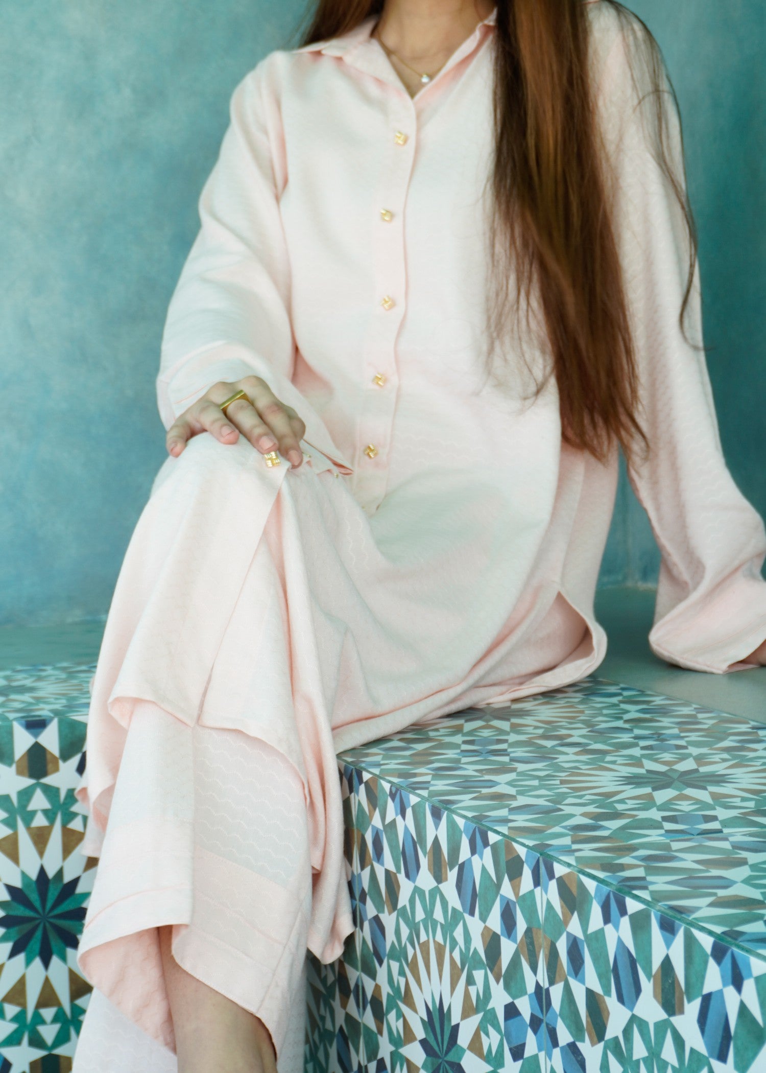 linen Co Ord Sets in Pastel pink
