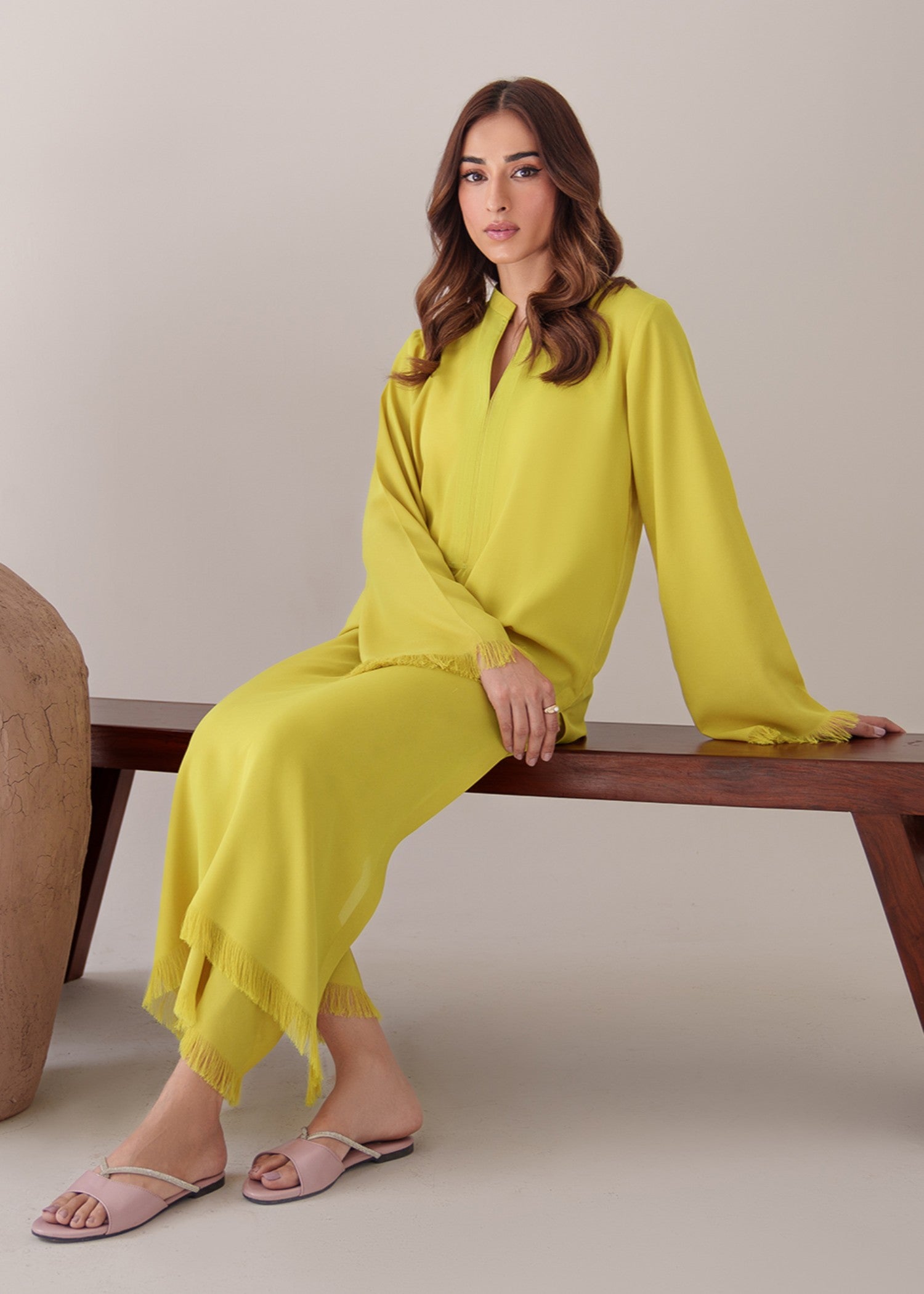 tropical Co ord Sets in Yellow